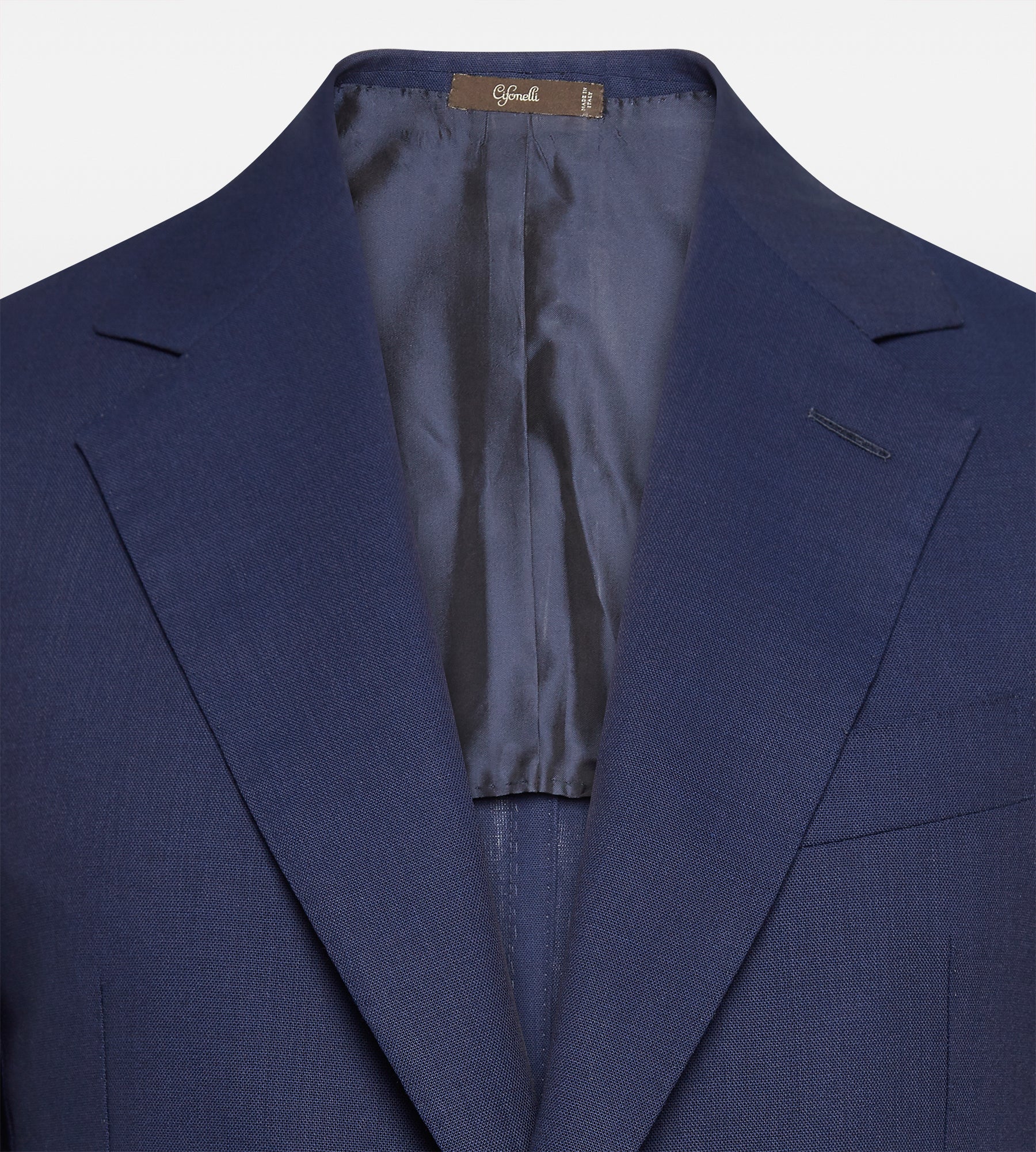 Veste non doublée bleu marine en laine