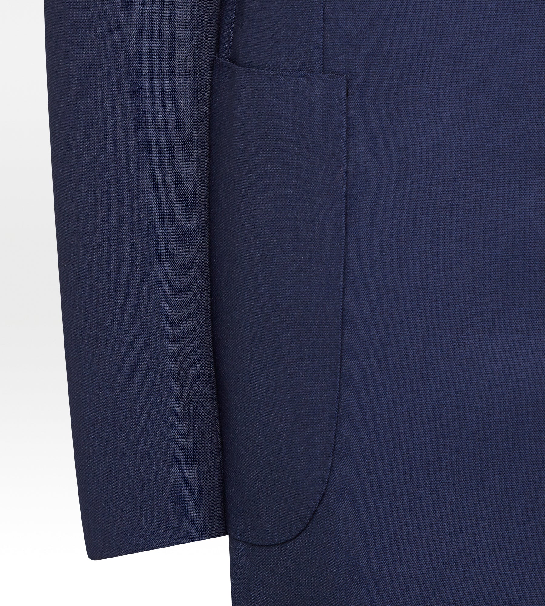 Veste non doublée bleu marine en laine