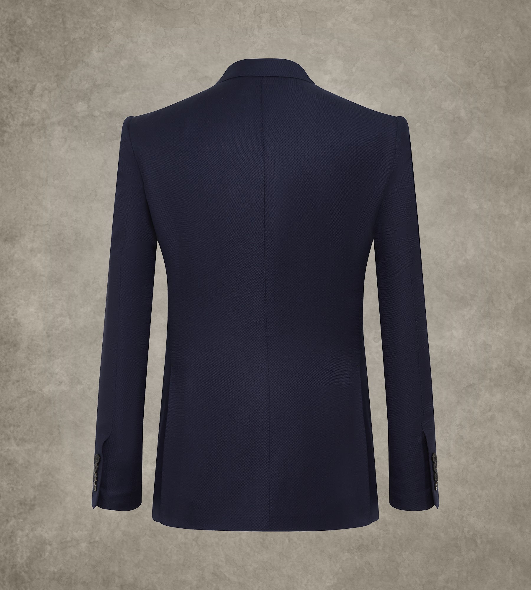 Veste croisée bas bleu marine en laine