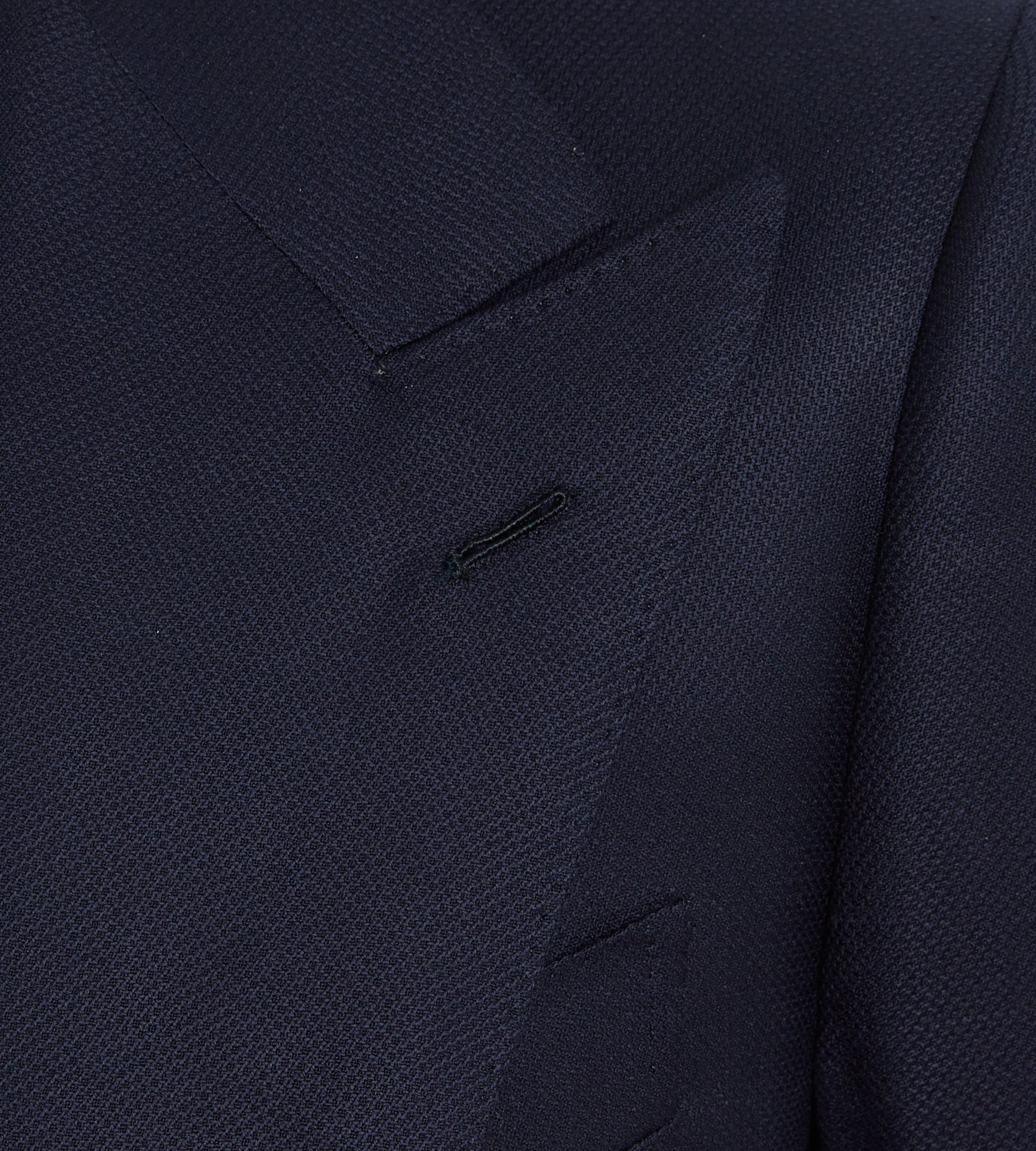 Veste croisée bas bleu marine en laine