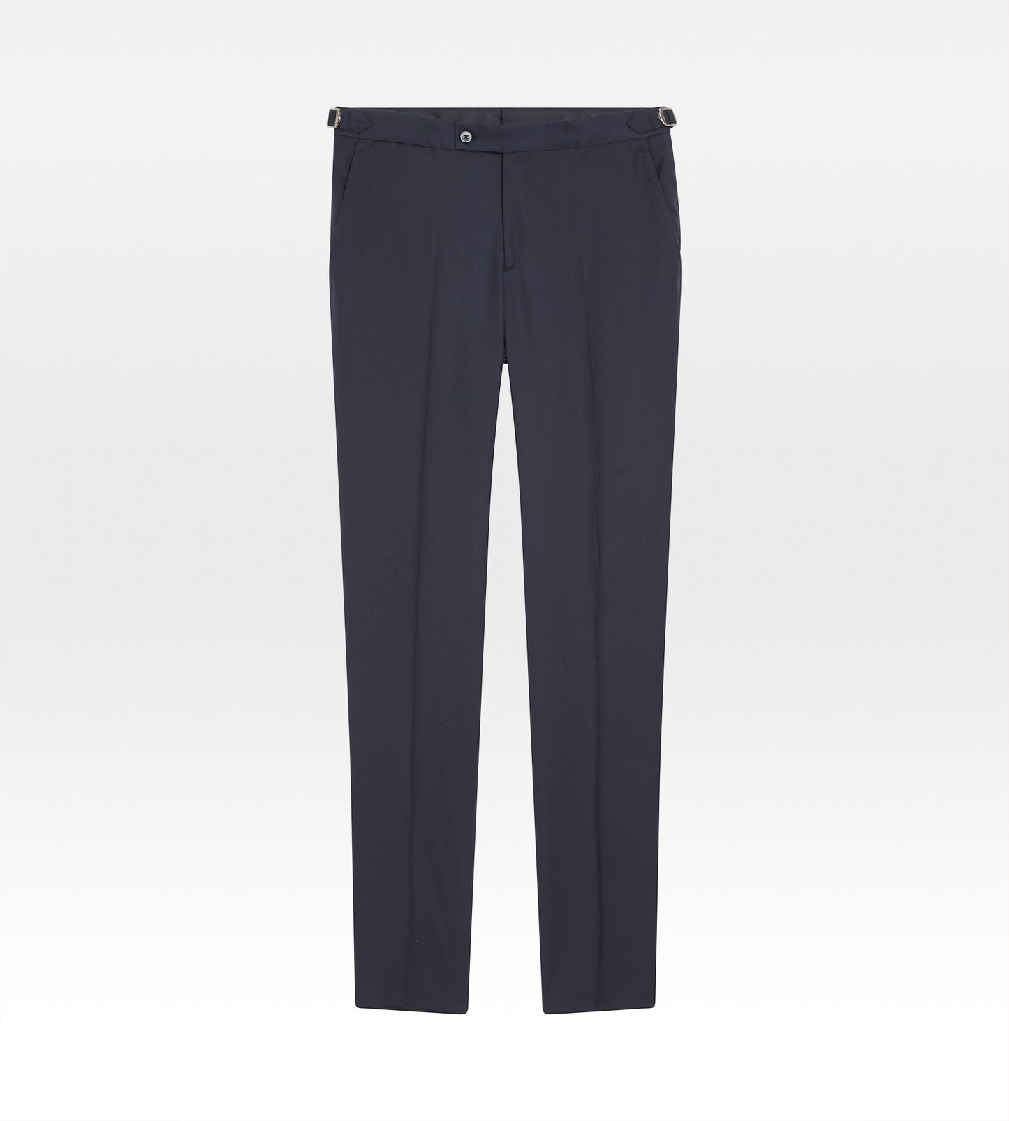 Costume en laine bleu marine avec revers à pointe
