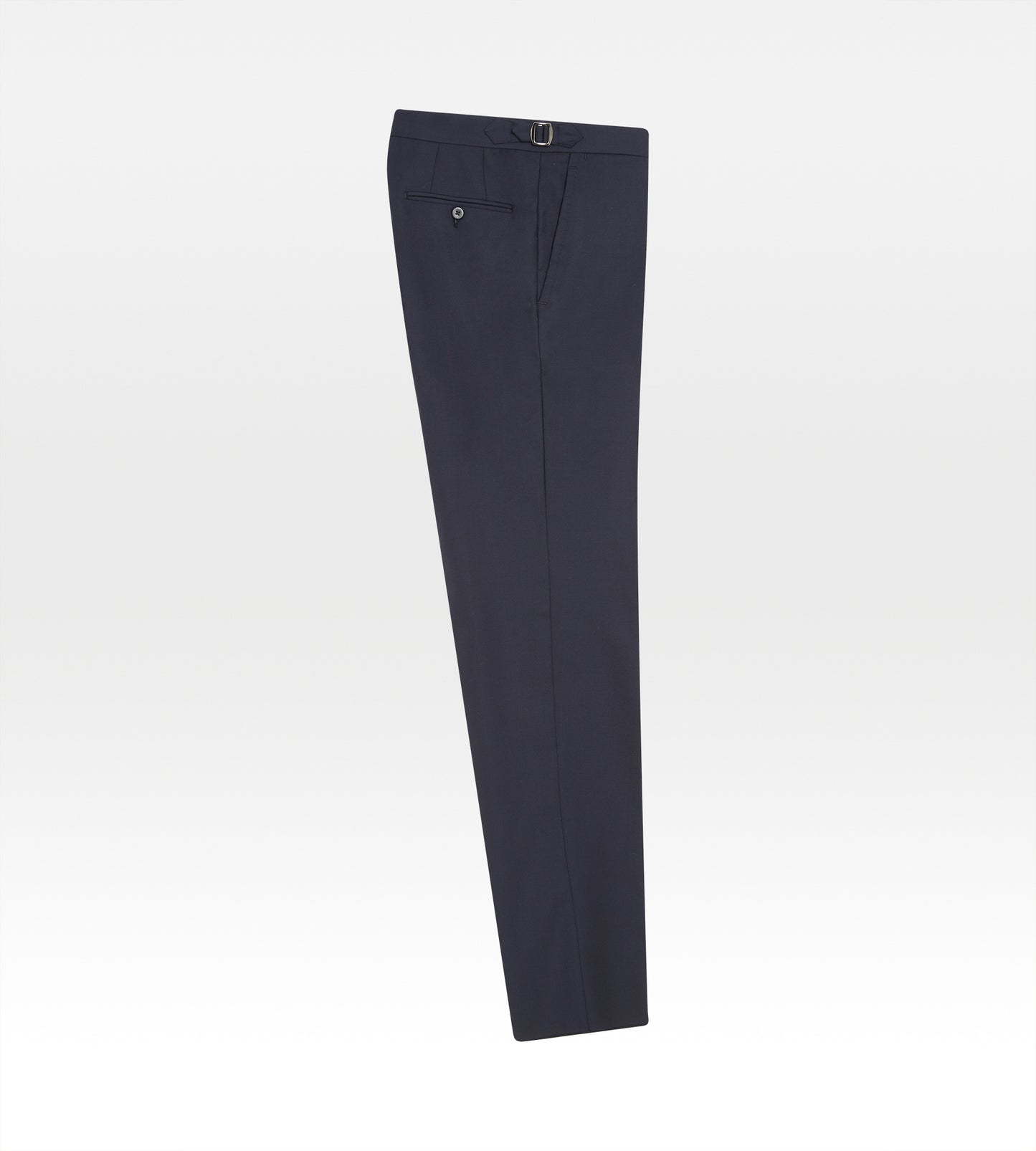 Costume en laine bleu marine avec revers à pointe