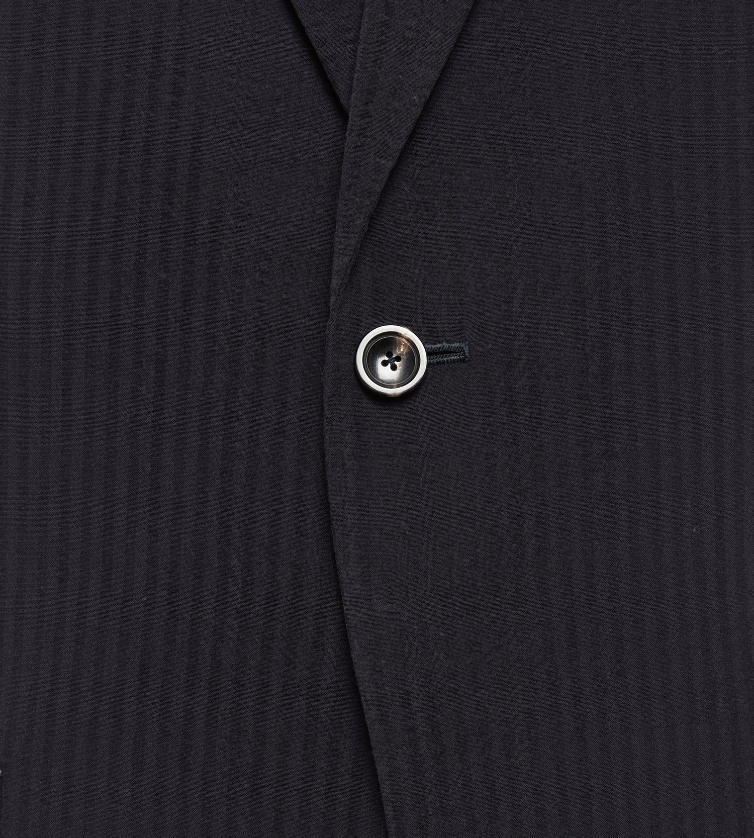 Costume bleu nuit seersucker de laine