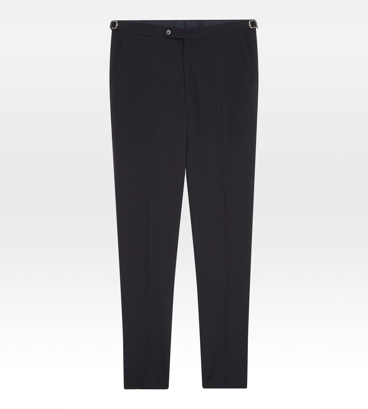 Costume bleu nuit seersucker de laine