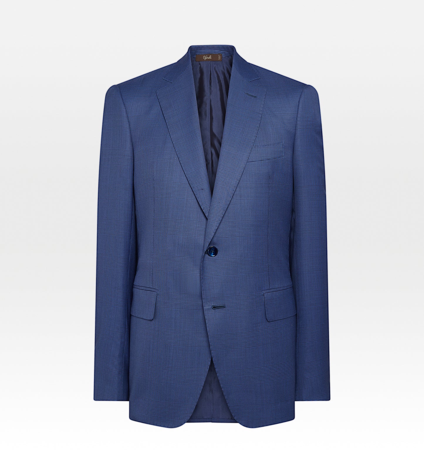 Costume Prince de Galles en laine bleu