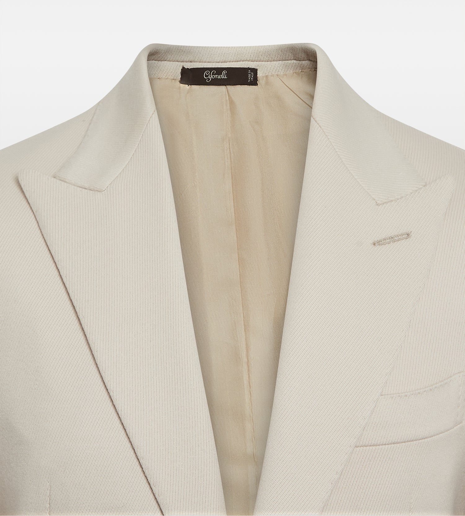 Costume beige en laine épaisse beige