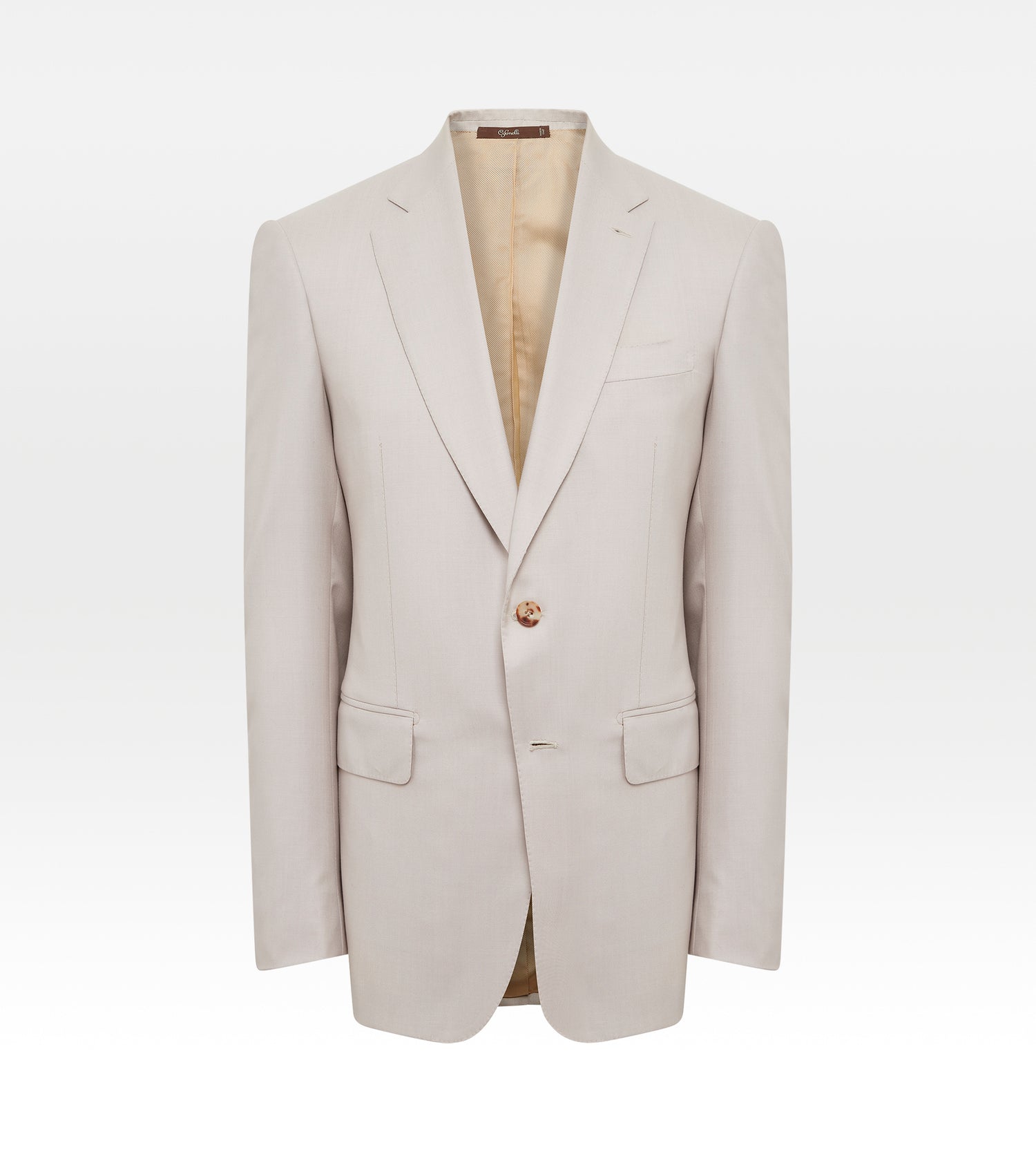 Costume beige en laine