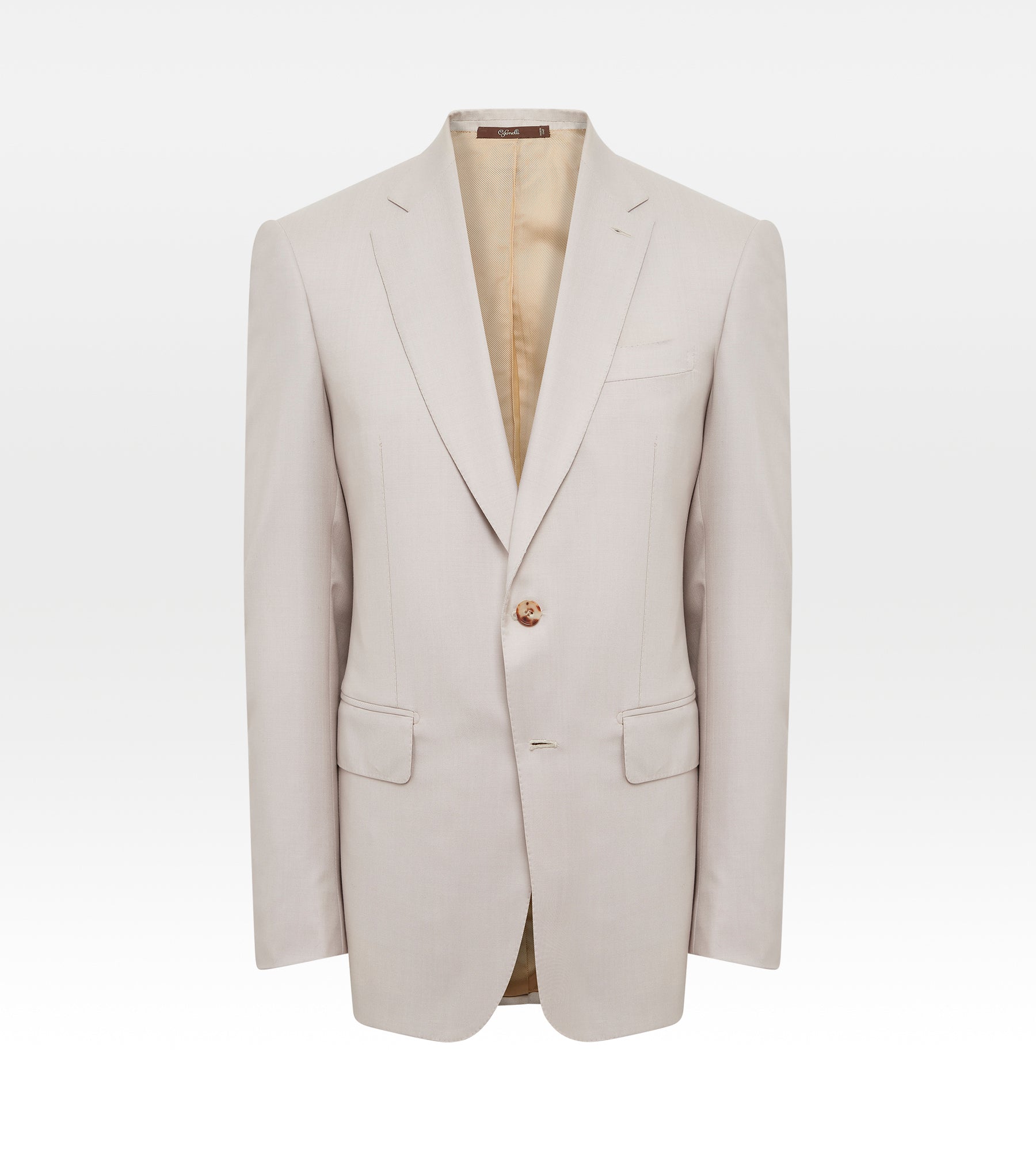 Costume beige en laine