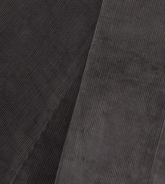 Pantalon en velours côtelé gris