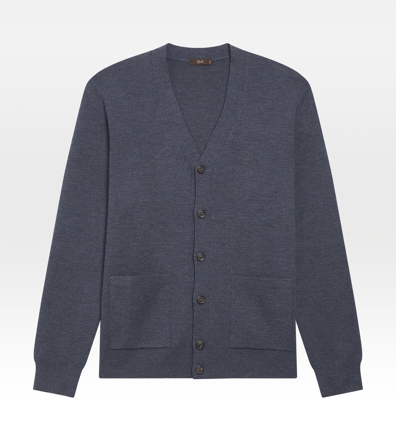 Cardigan bleu en laine