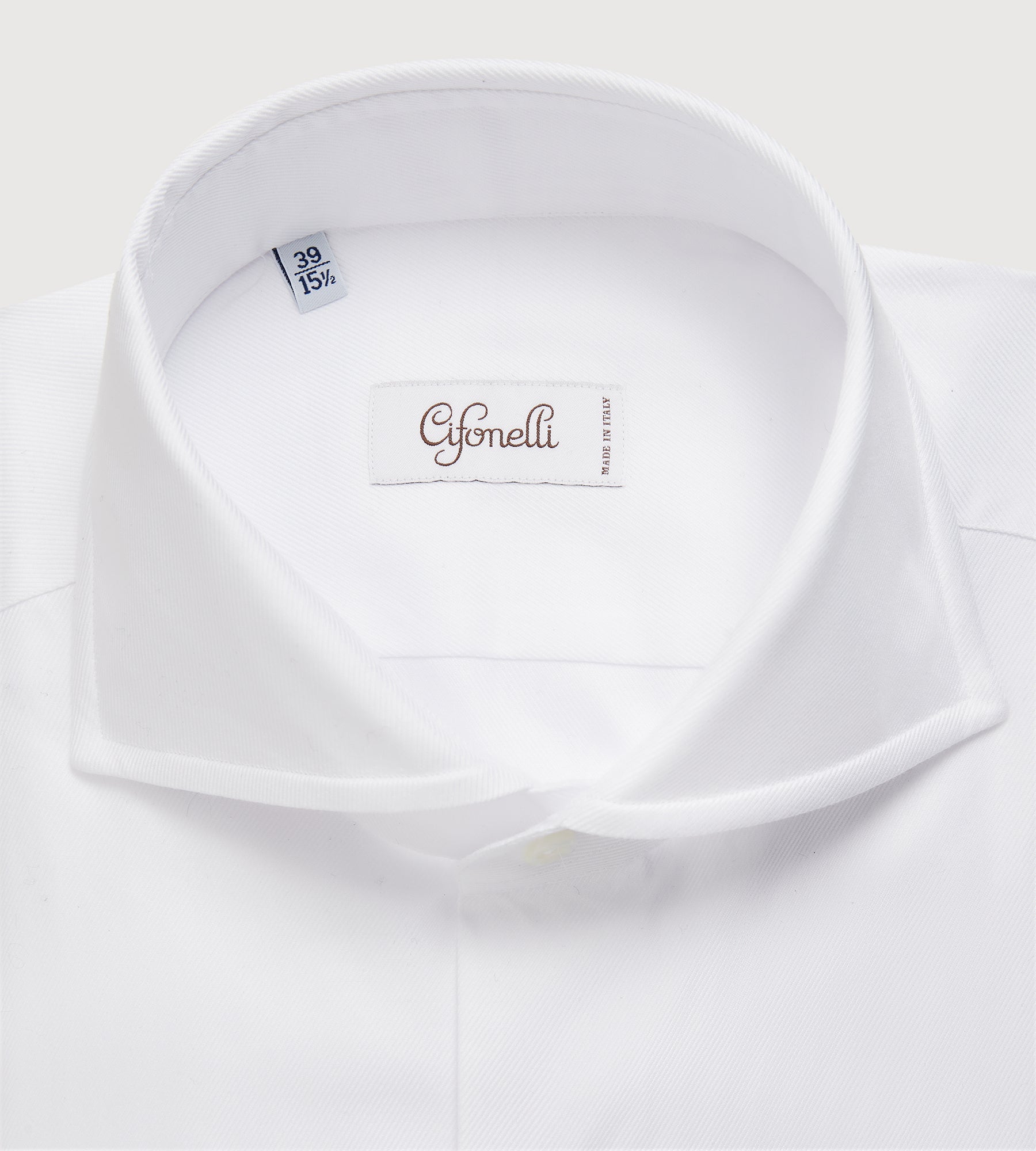 Chemise blanche en twill