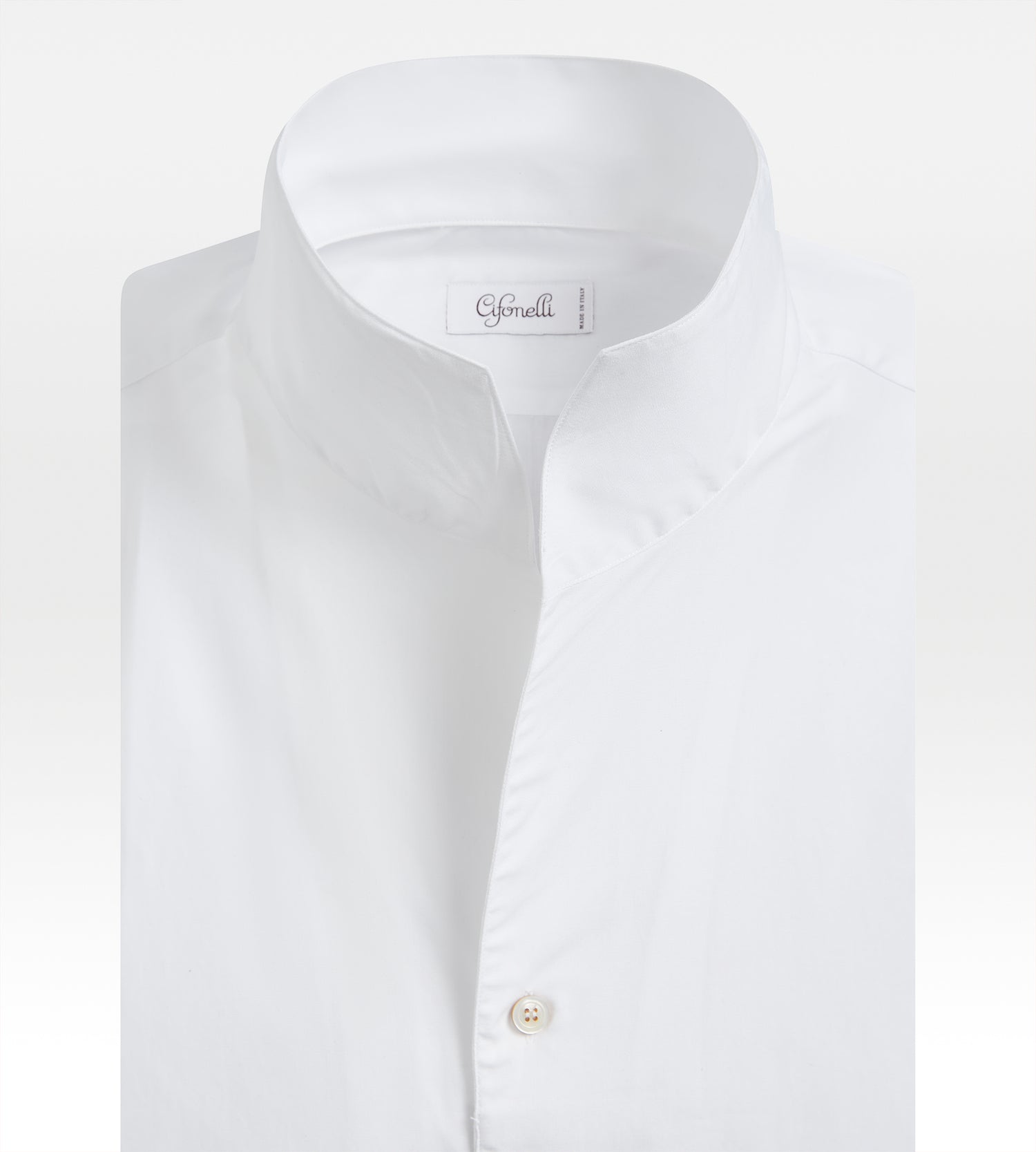 Chemise blanche à col indien