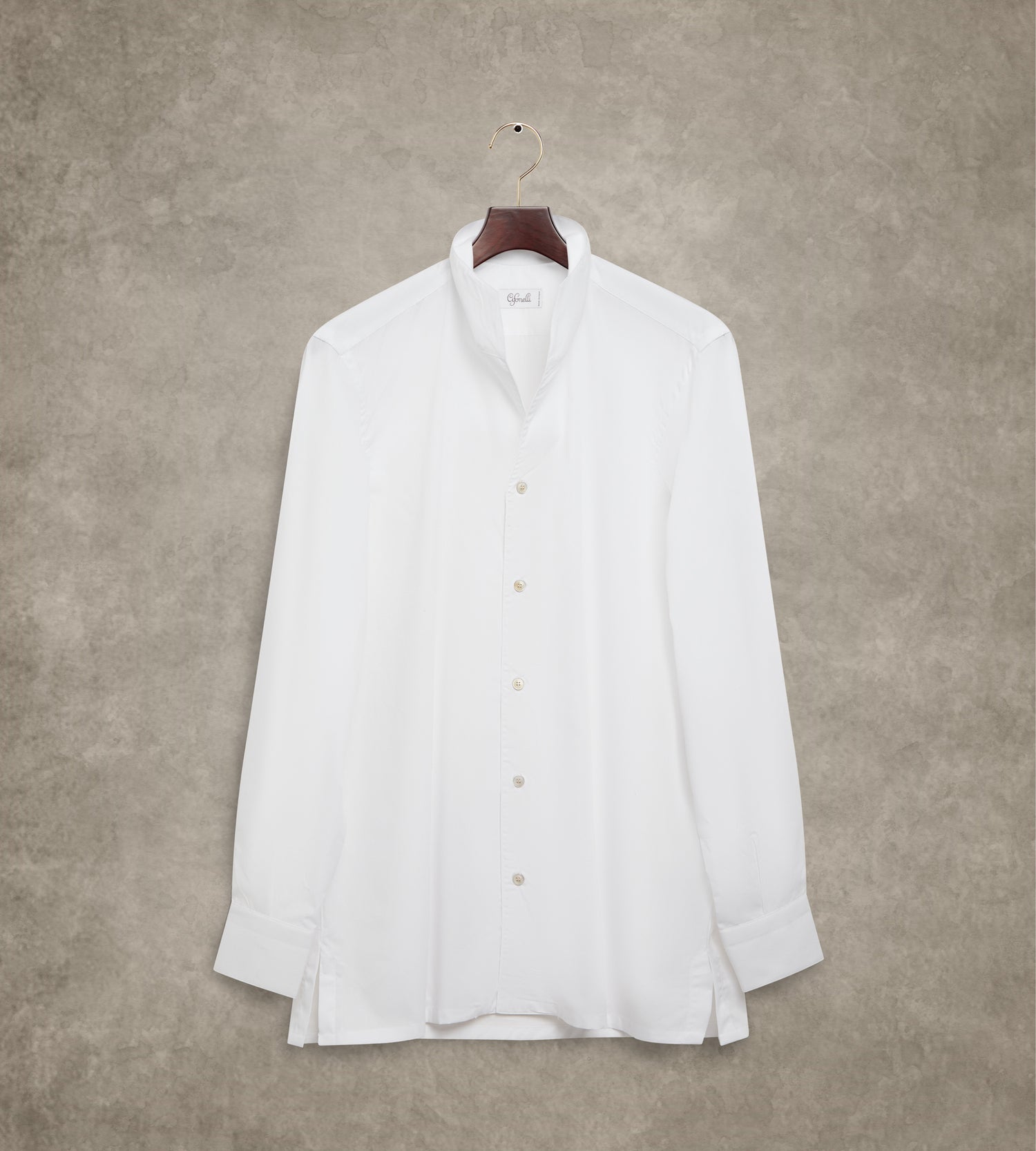 Chemise blanche à col indien