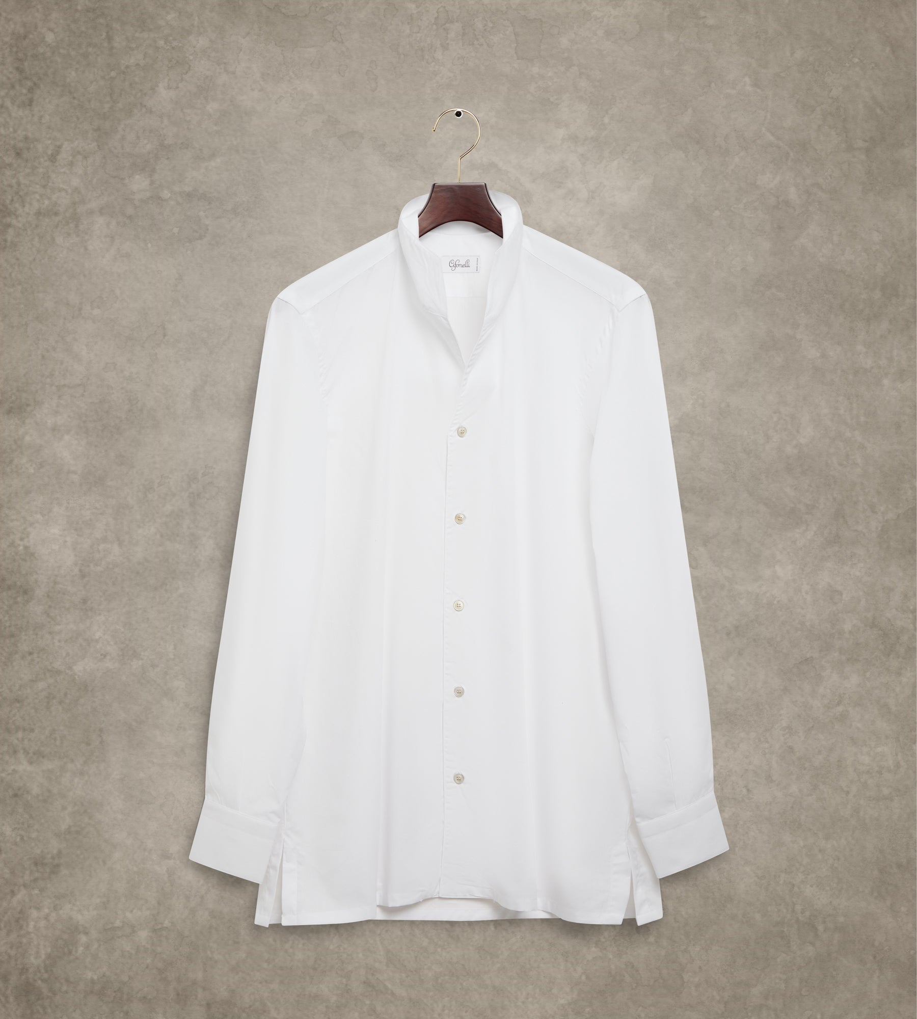 Chemise blanche à col indien