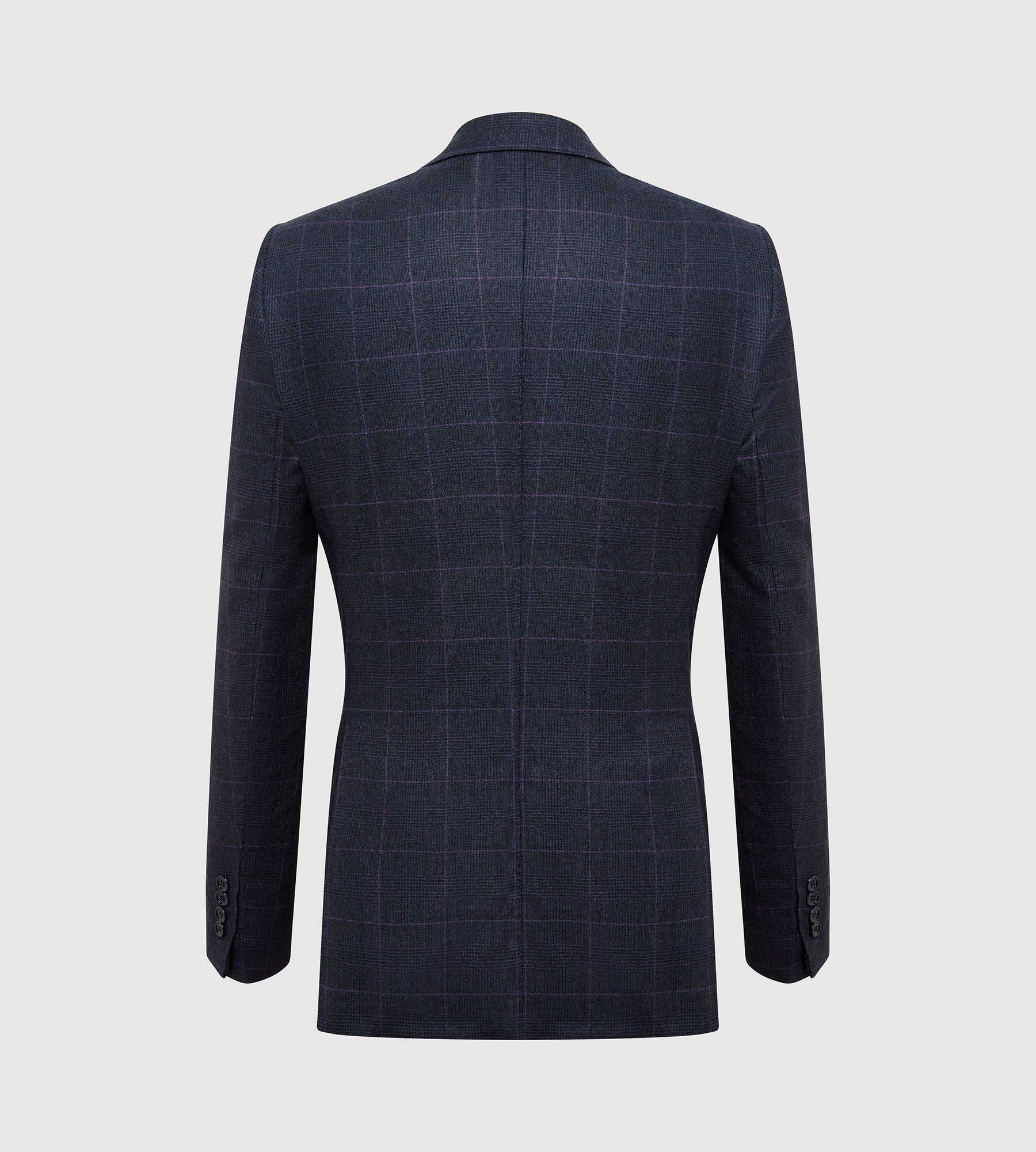 Costume 3 pièces bleu à motif Prince-de-Galles