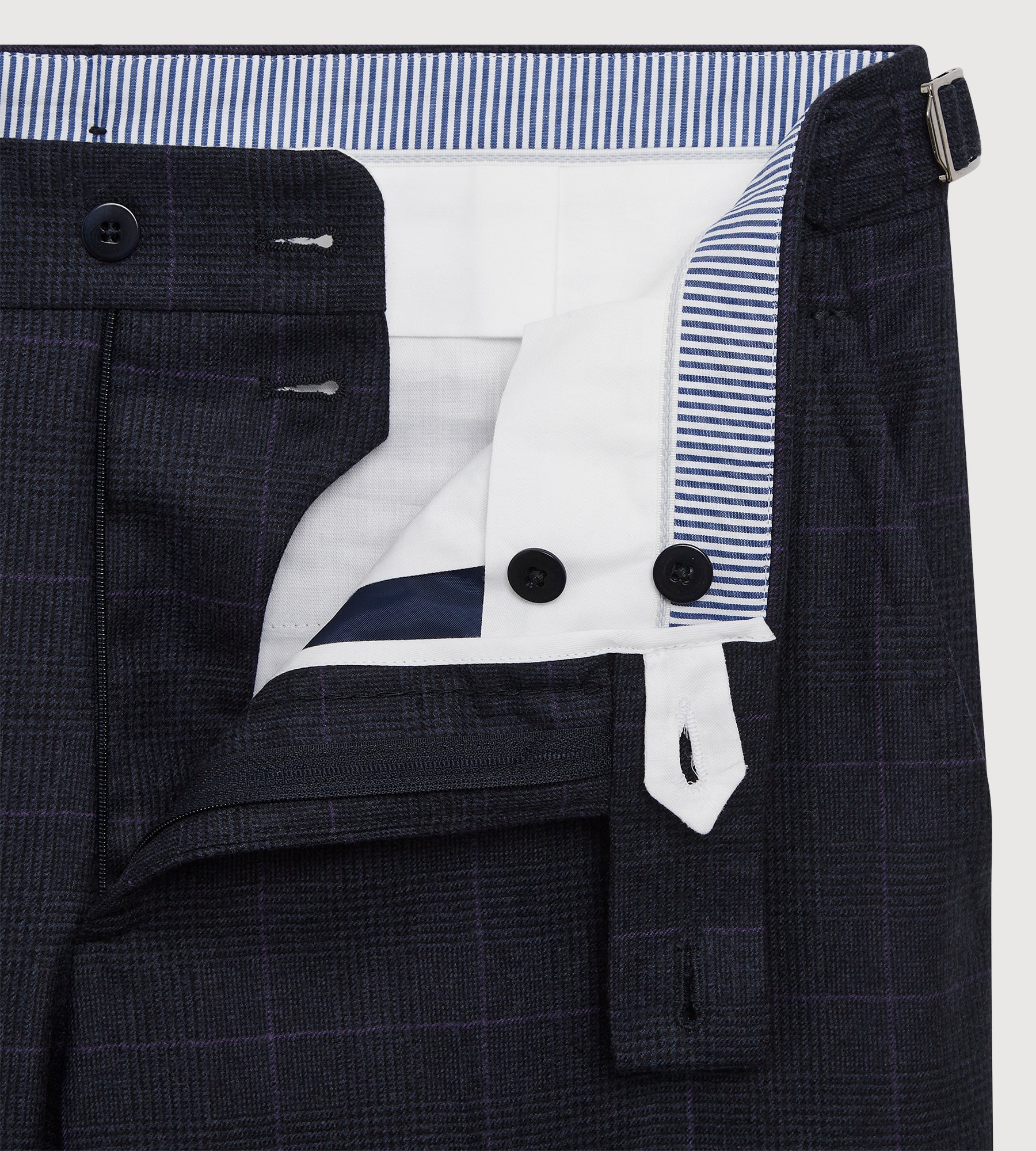 Costume 3 pièces bleu à motif Prince-de-Galles