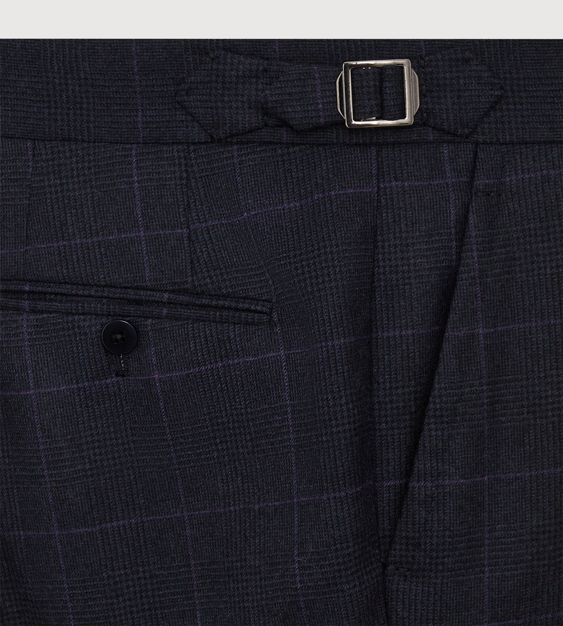 Costume 3 pièces bleu à motif Prince-de-Galles