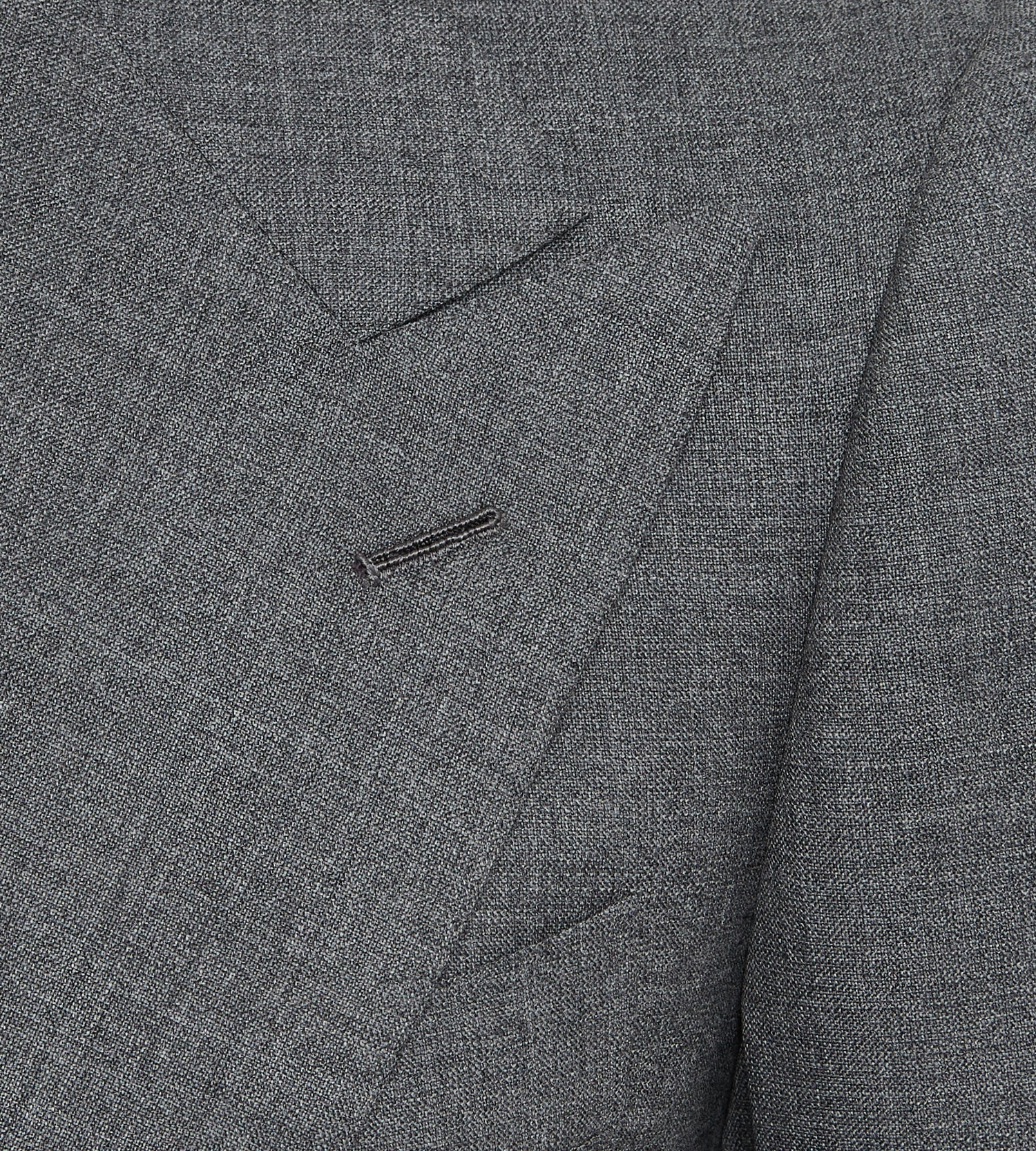 Costume croisé bas gris en laine