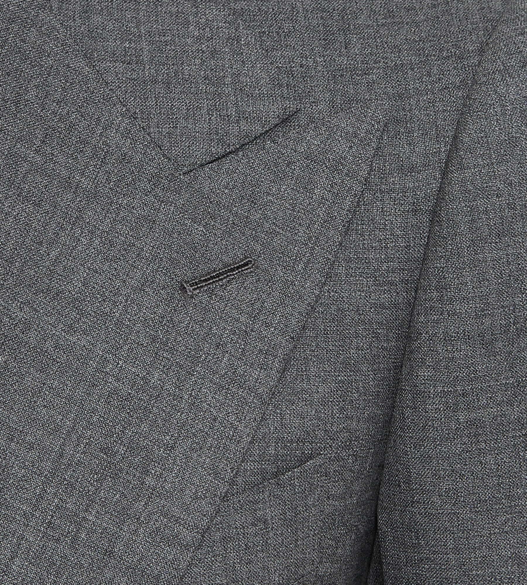 Costume croisé bas gris en laine
