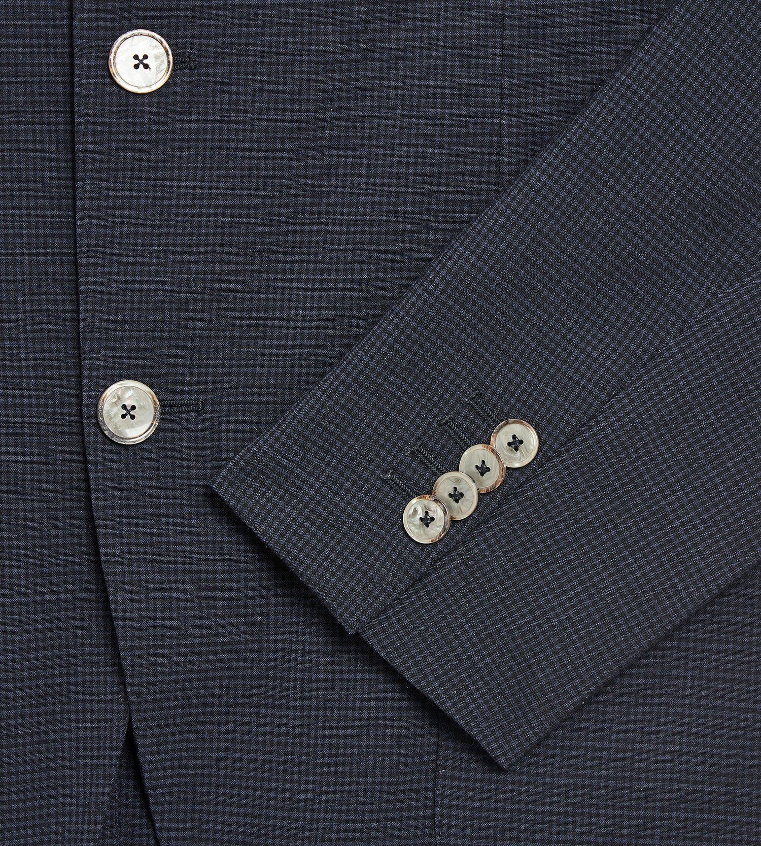 Costume déstructuré à 3 boutons bleu marine en lin