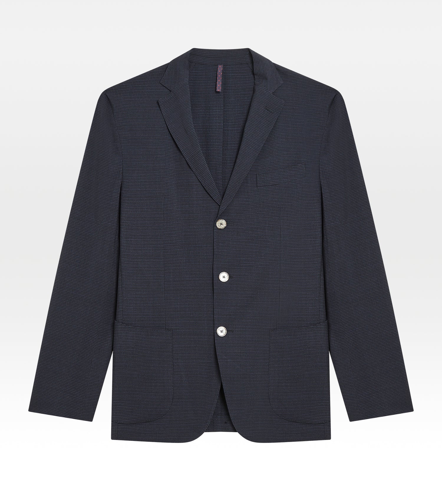 Costume déstructuré à 3 boutons bleu marine en lin