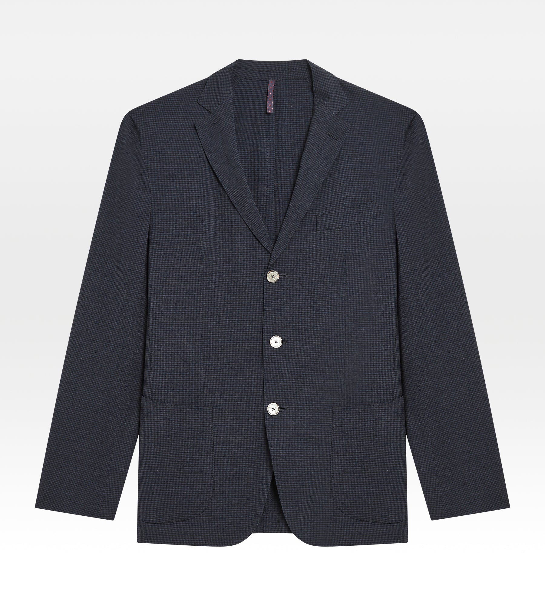 Costume déstructuré à 3 boutons bleu marine en lin