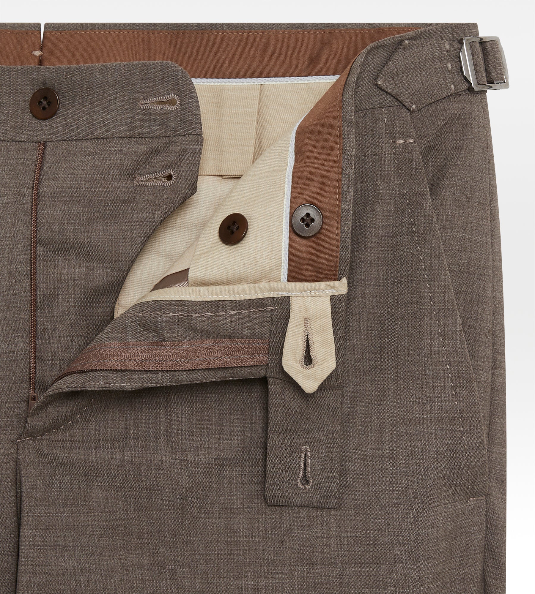Costume taupe en laine & cachemire