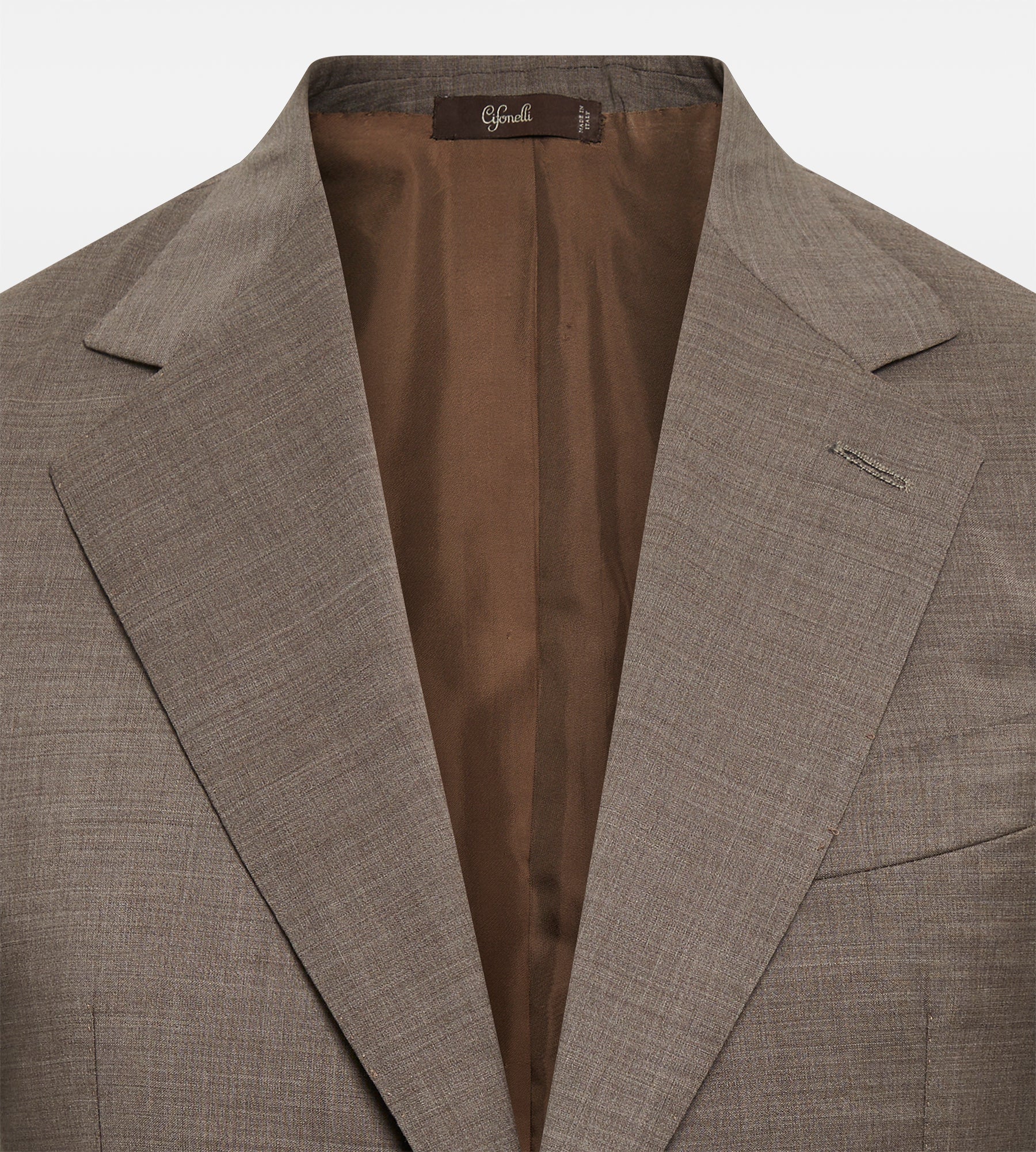 Costume taupe en laine & cachemire