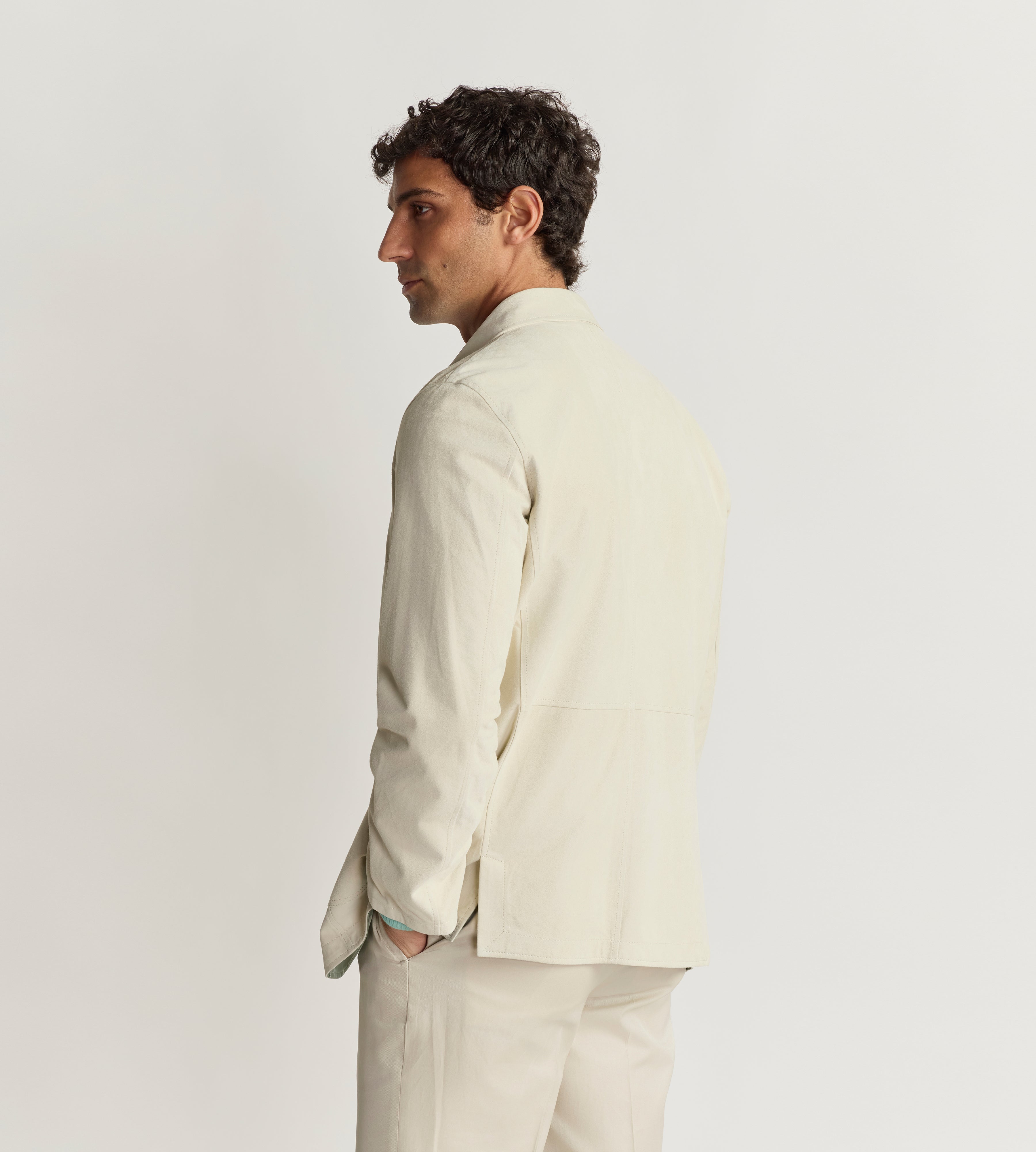 Veste légère en suède