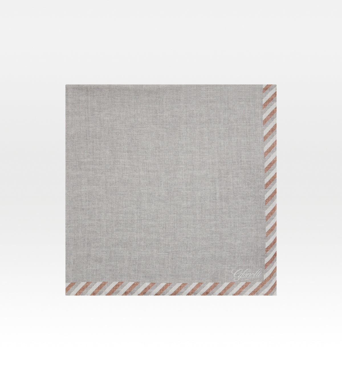 Foulard gris clair en laine