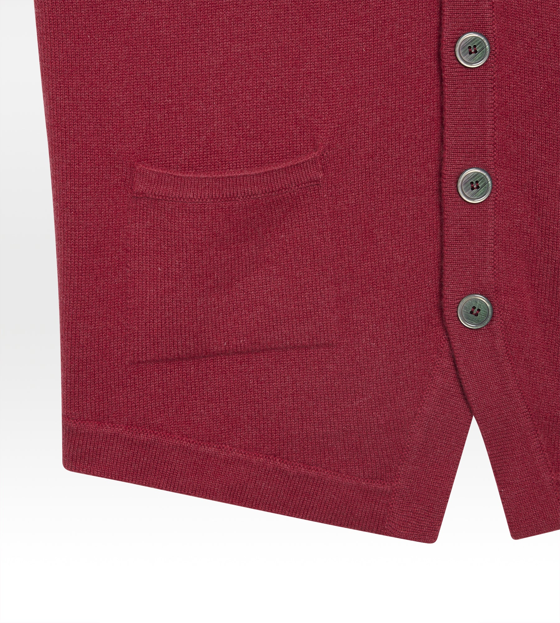 Gilet sans manche en cachemire framboise