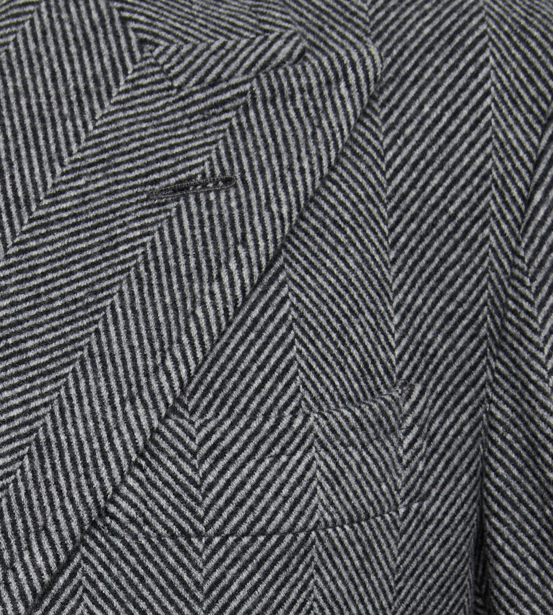 Manteaux croisé en laine gris à motif chevrons