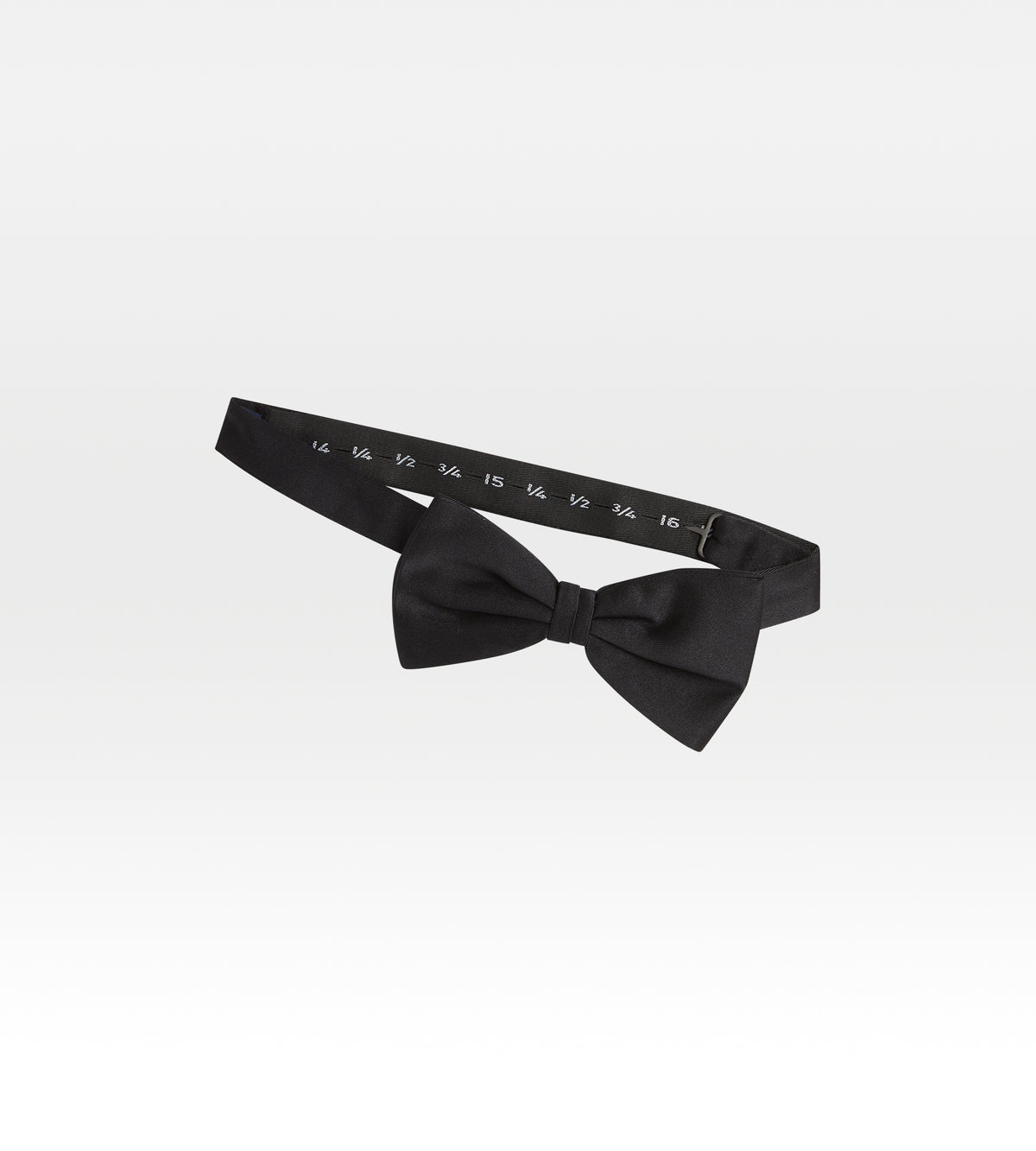 Noeud papillon noir en soie
