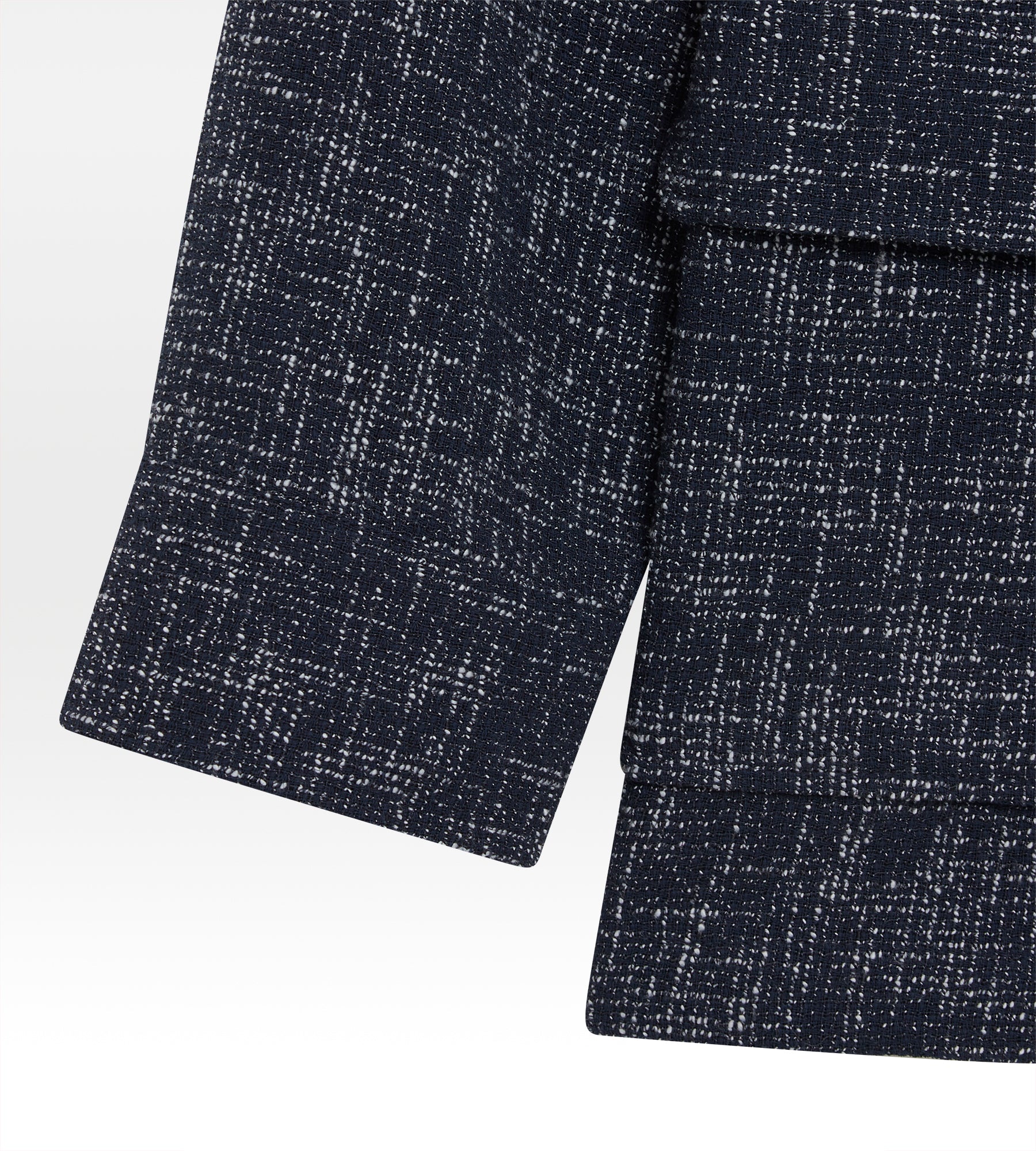 Sur-chemise en laine & coton bleu