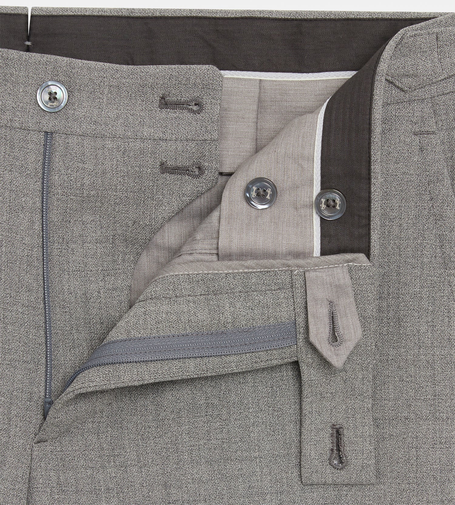 Costume 3 pièces gris en laine