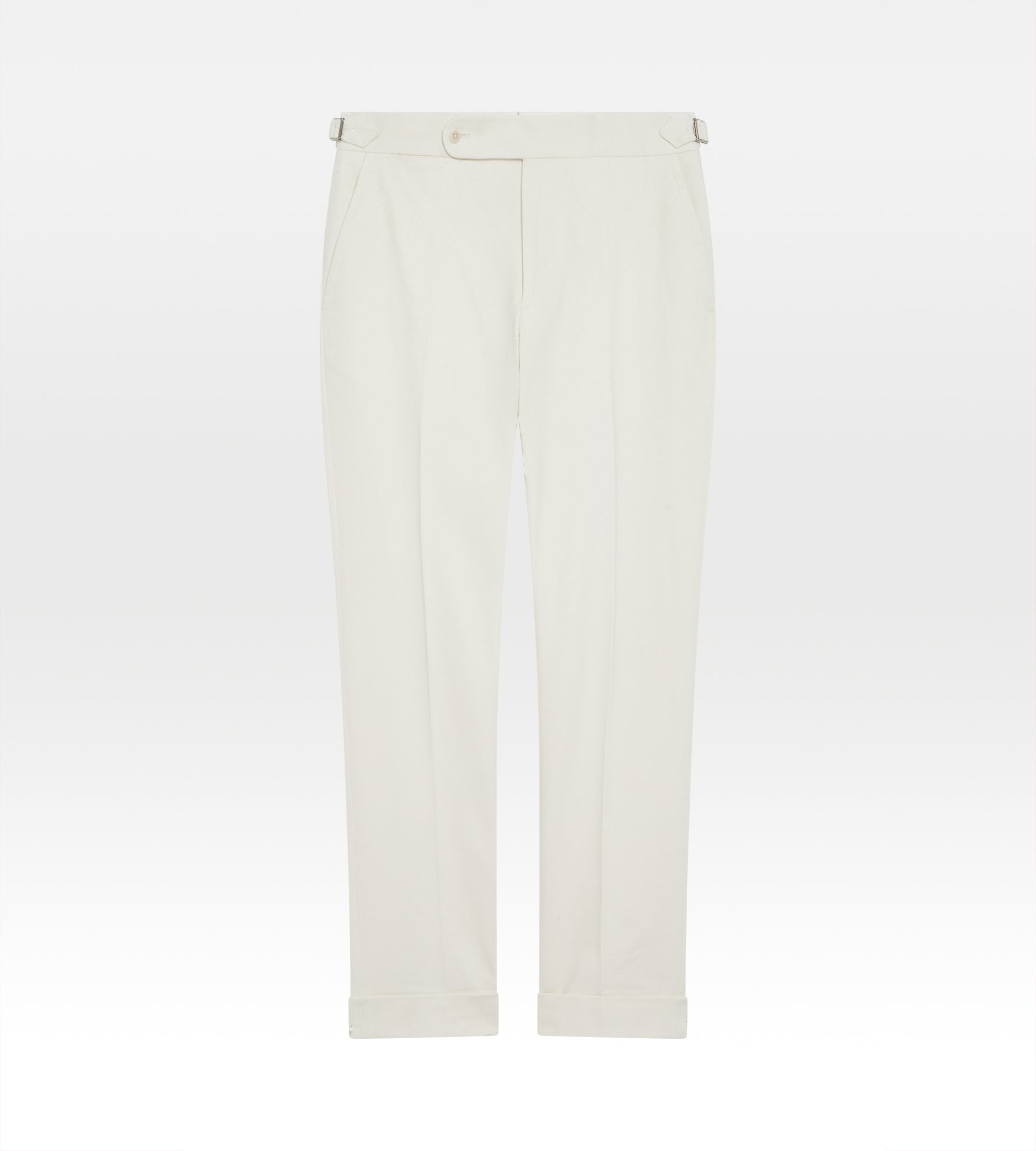 Pantalon crème en coton & laine
