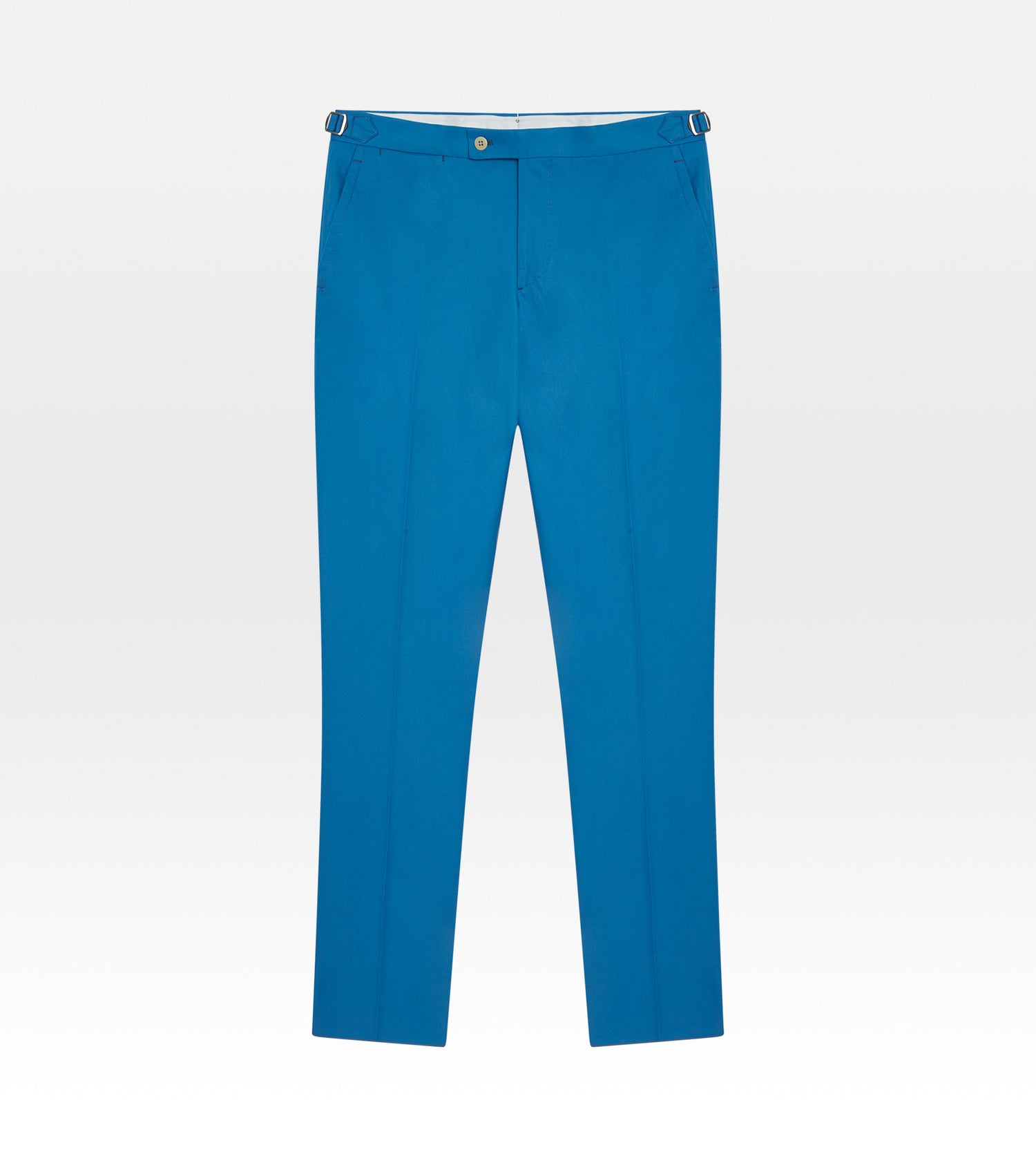 Pantalon classique en coton bleu