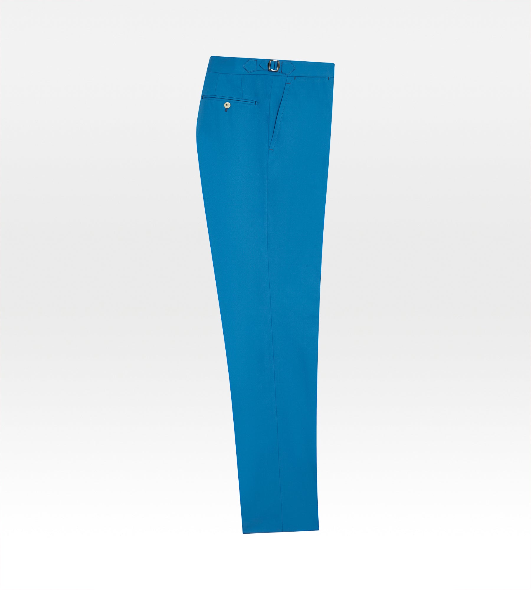 Pantalon classique en coton bleu