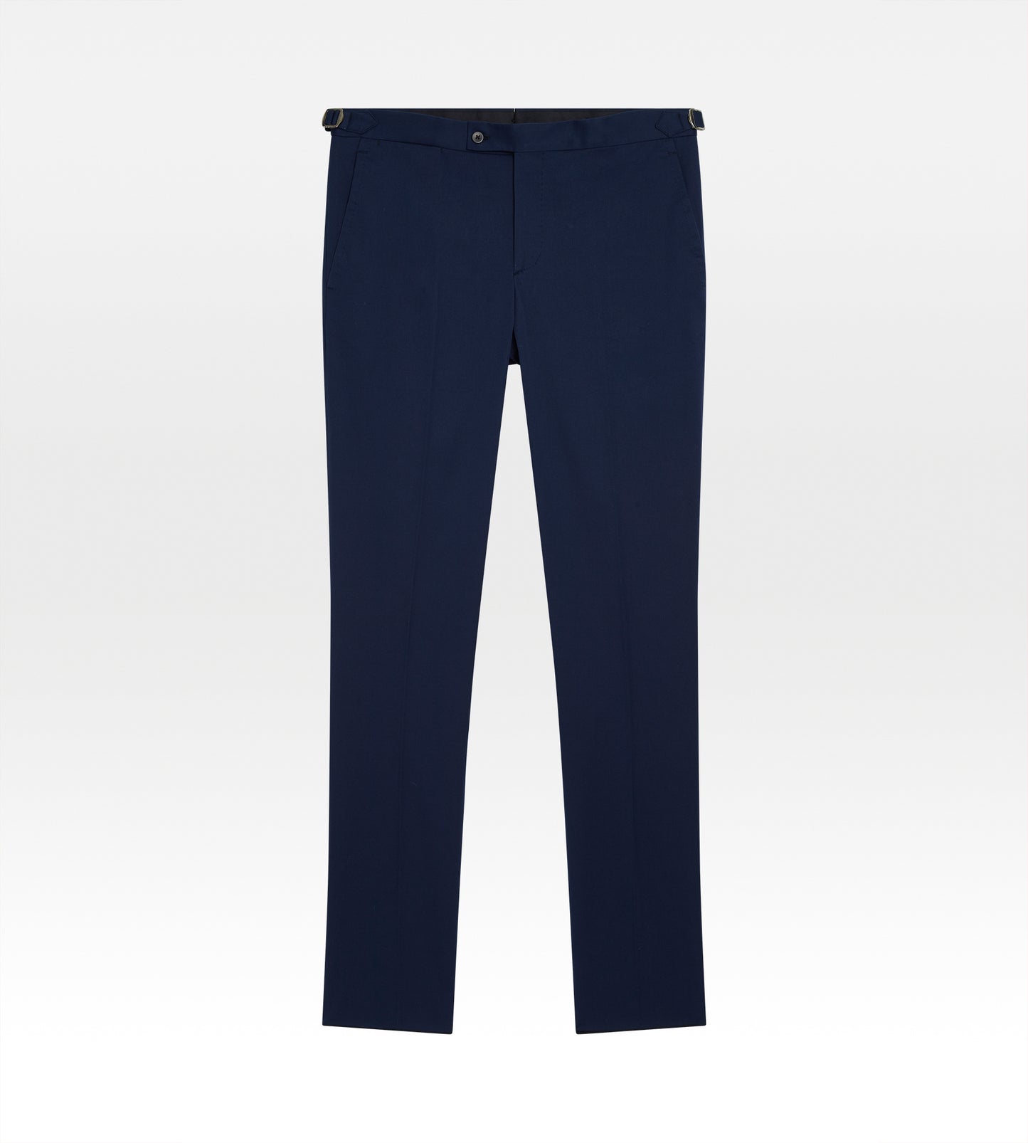 Pantalon classique en coton bleu marine