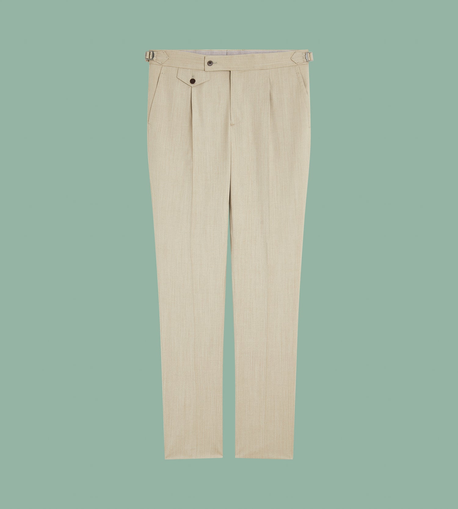 Pantalon solaro beige en laine