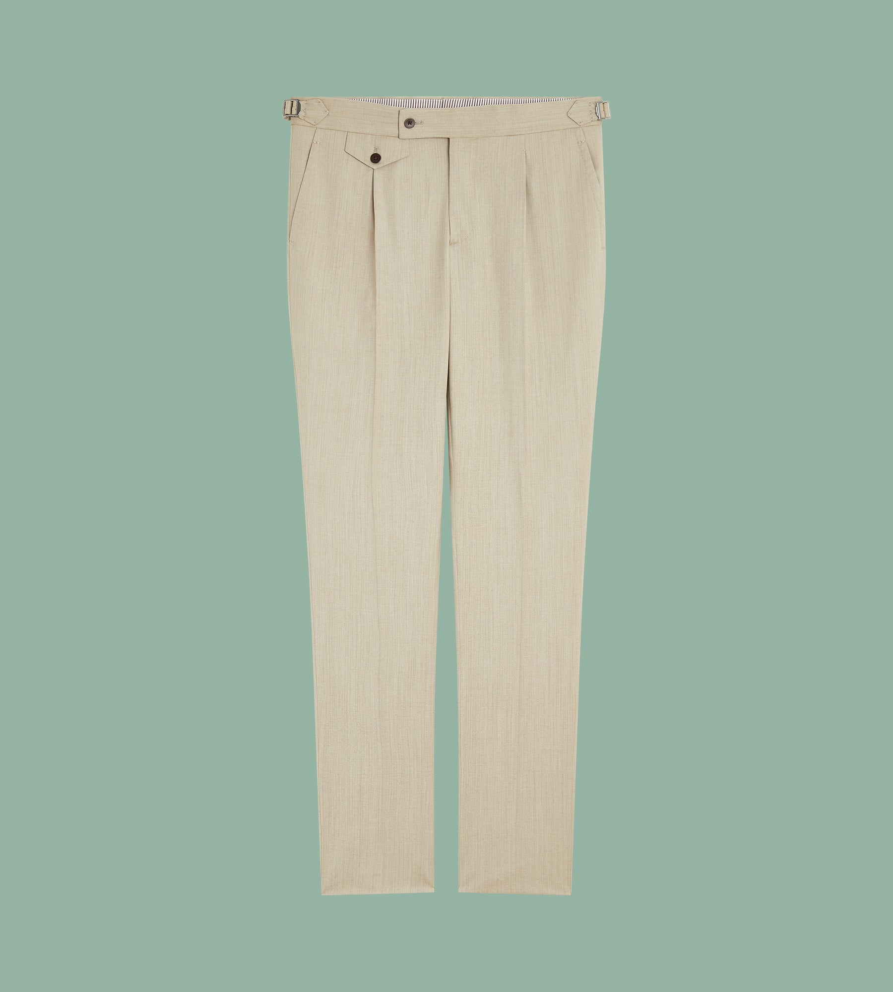 Pantalon solaro beige en laine