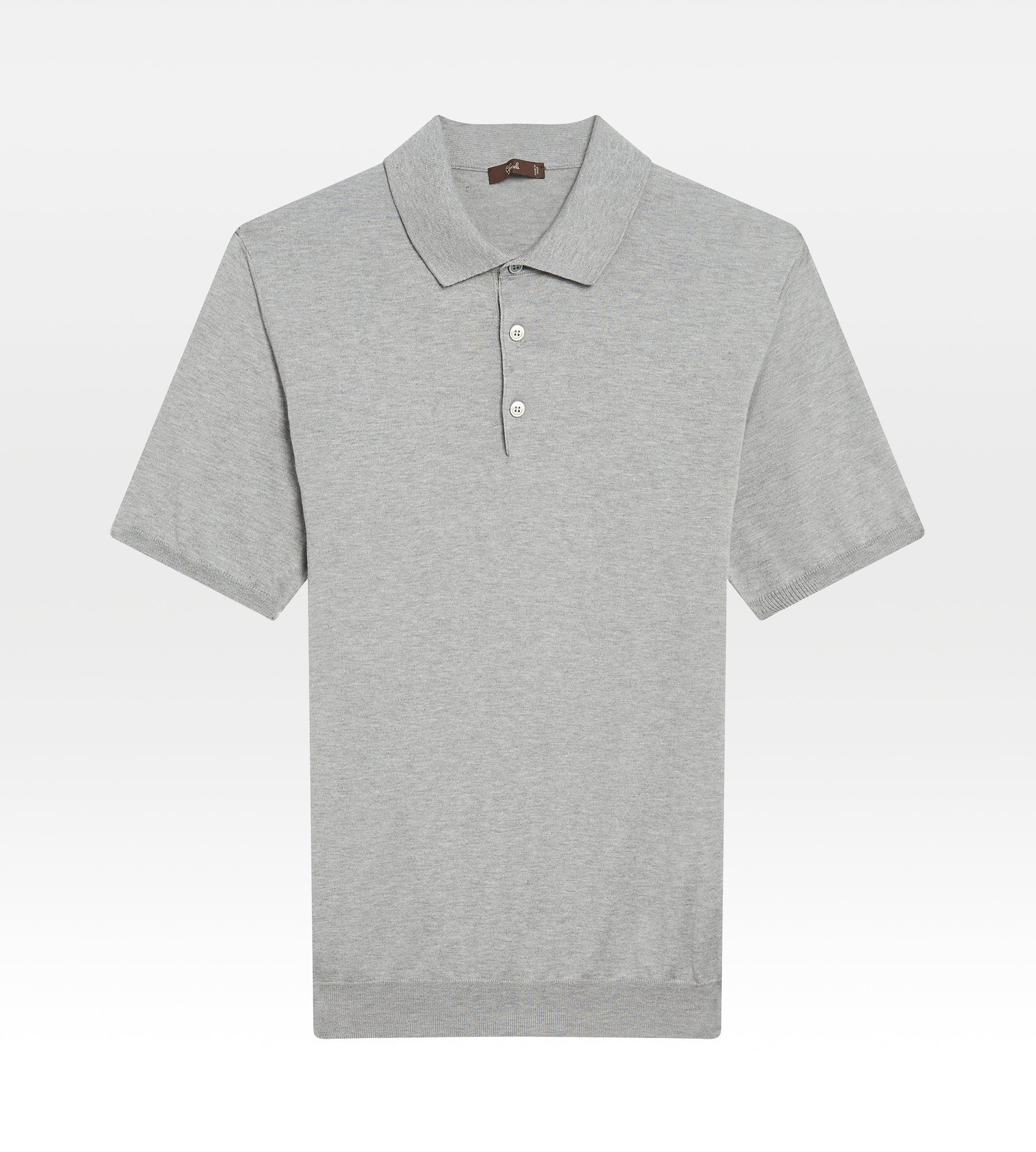 Polo en coton gris