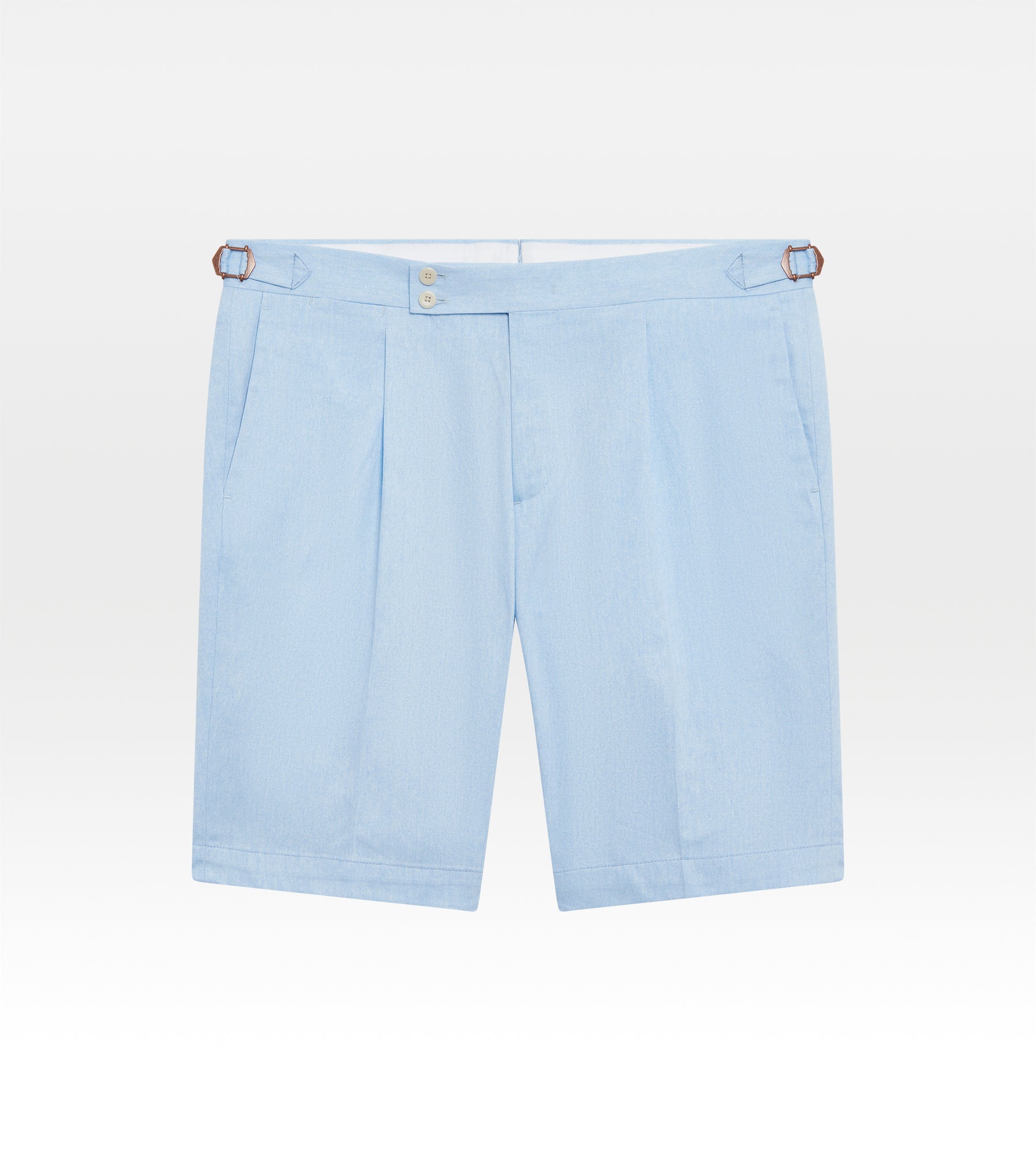 Short en coton bleu ciel