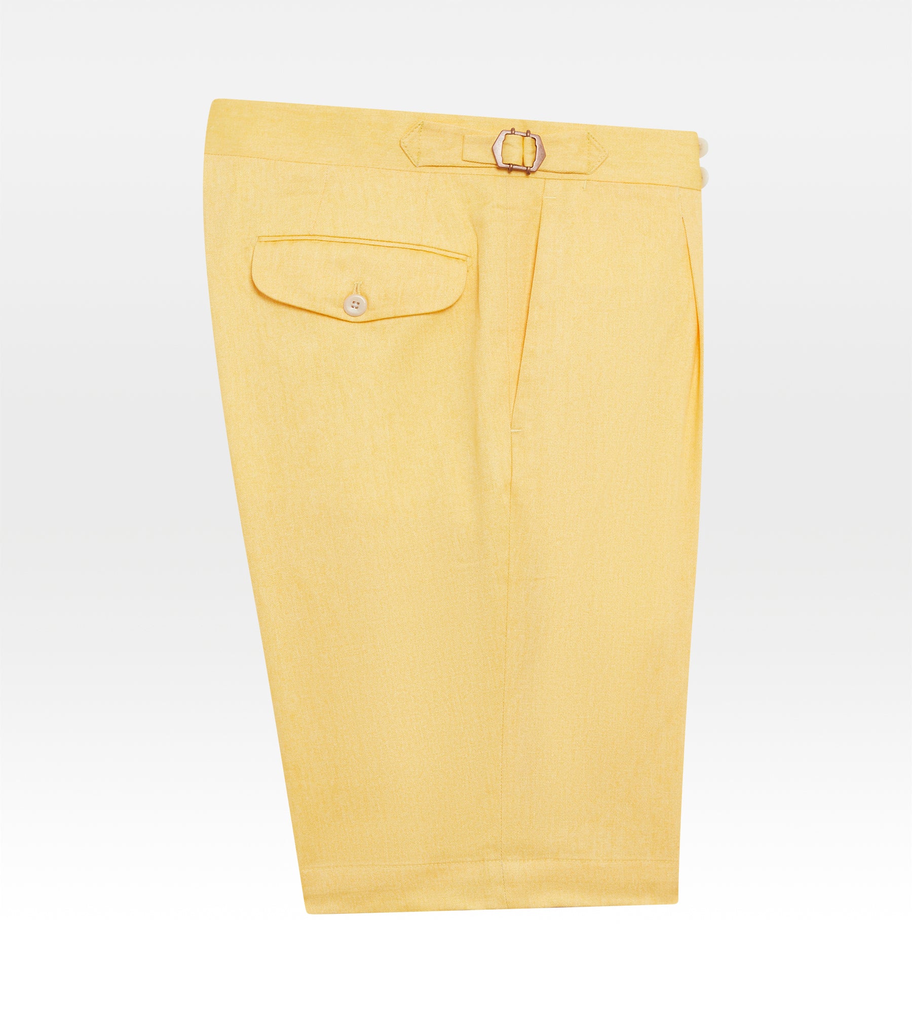 Short en coton jaune