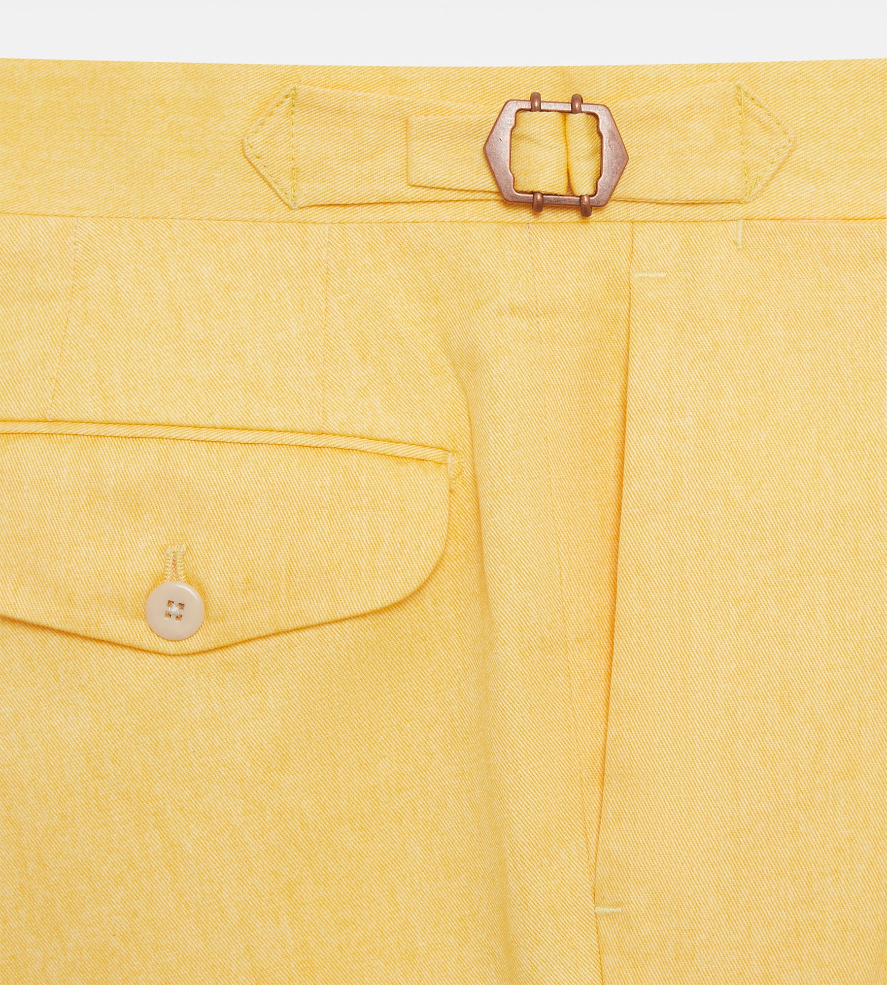 Short en coton jaune