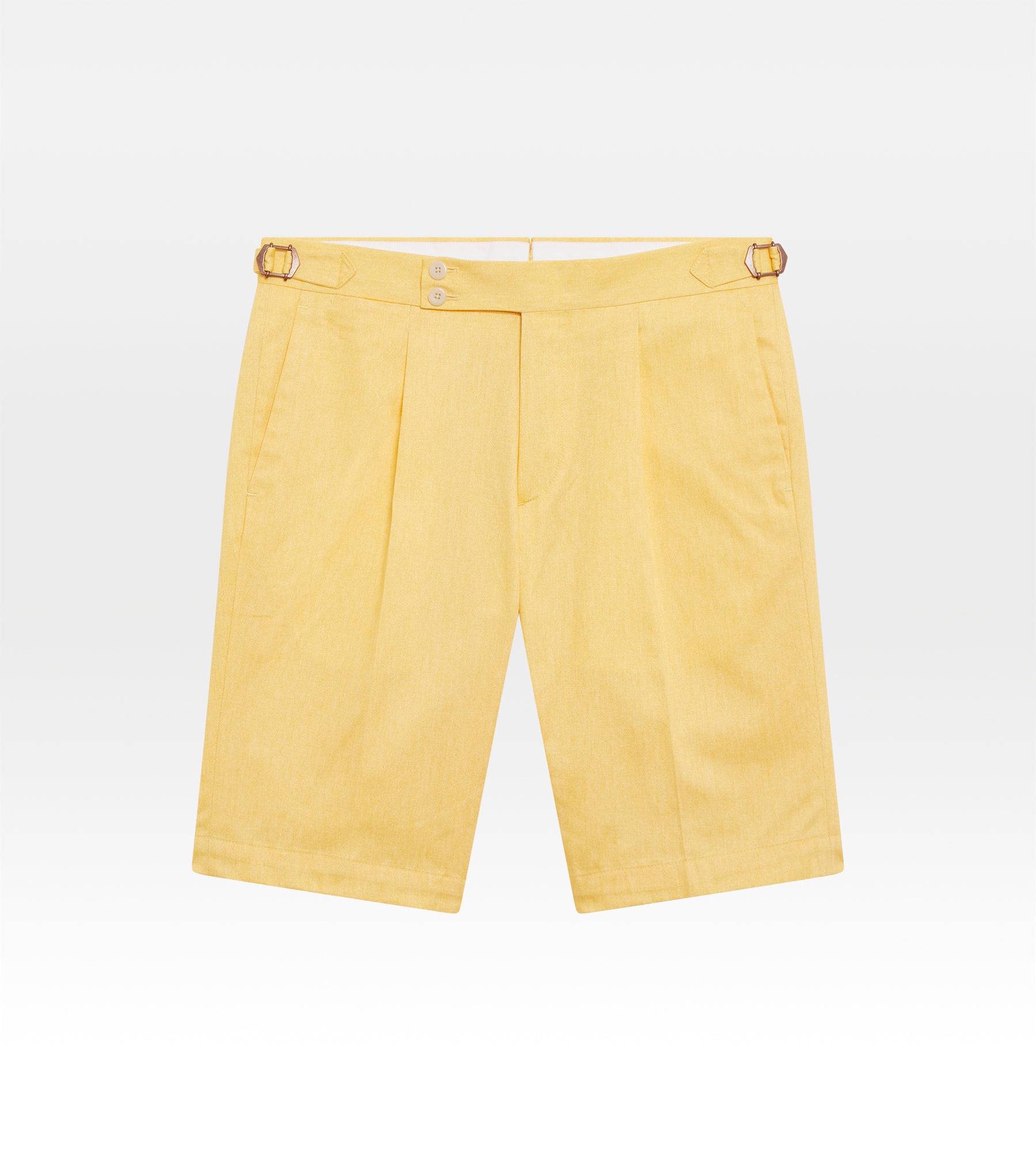 Short en coton jaune