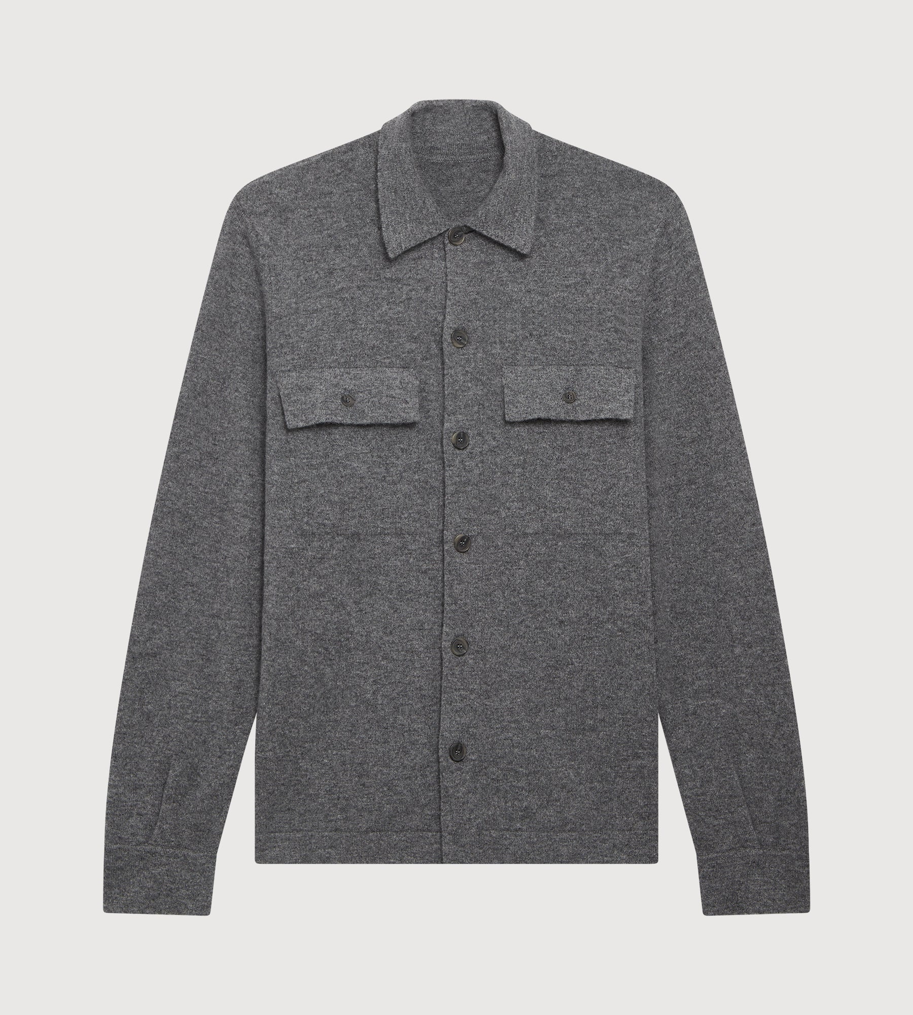 Surchemise grise en cachemire