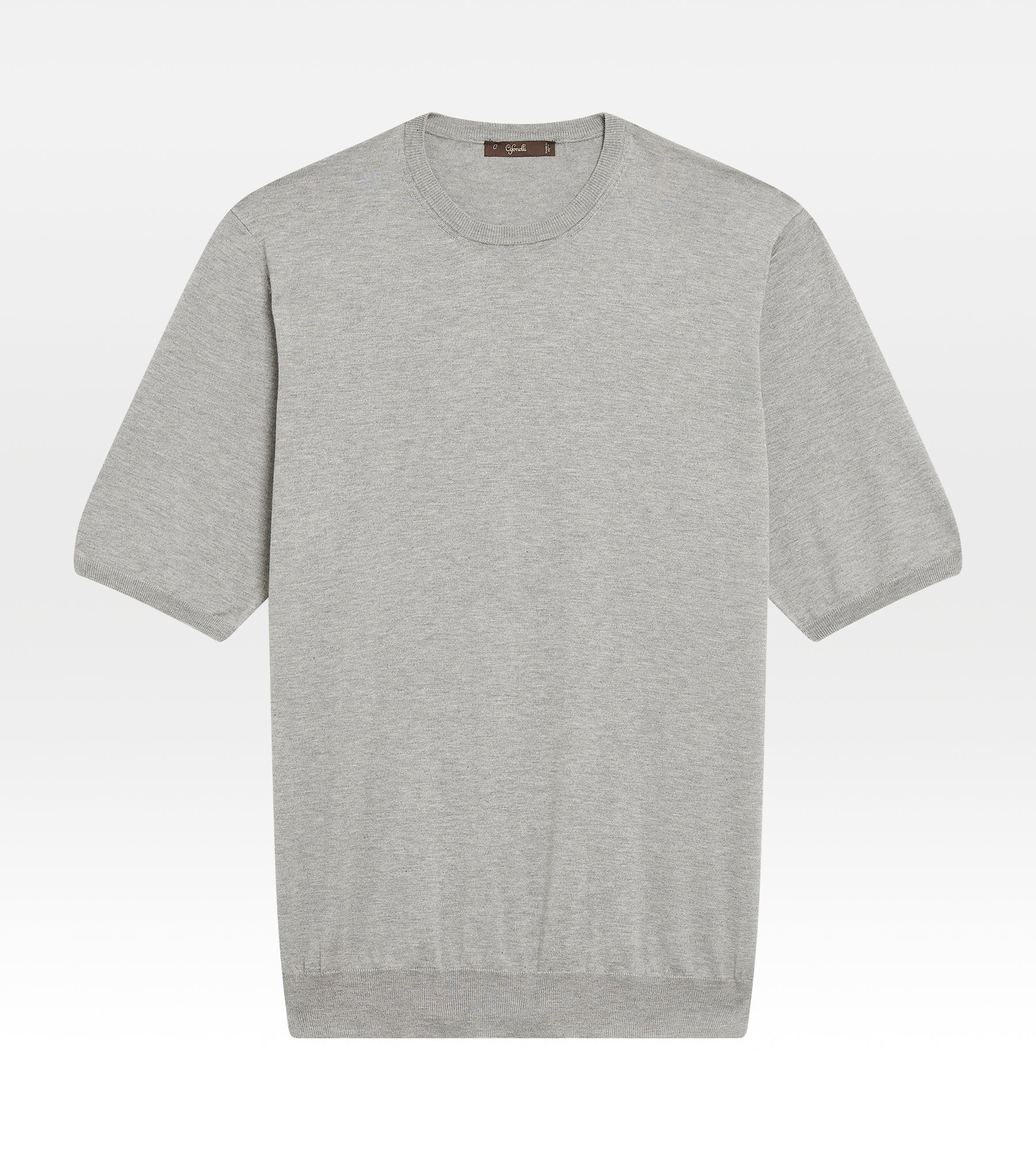 T-shirt en maille de coton gris