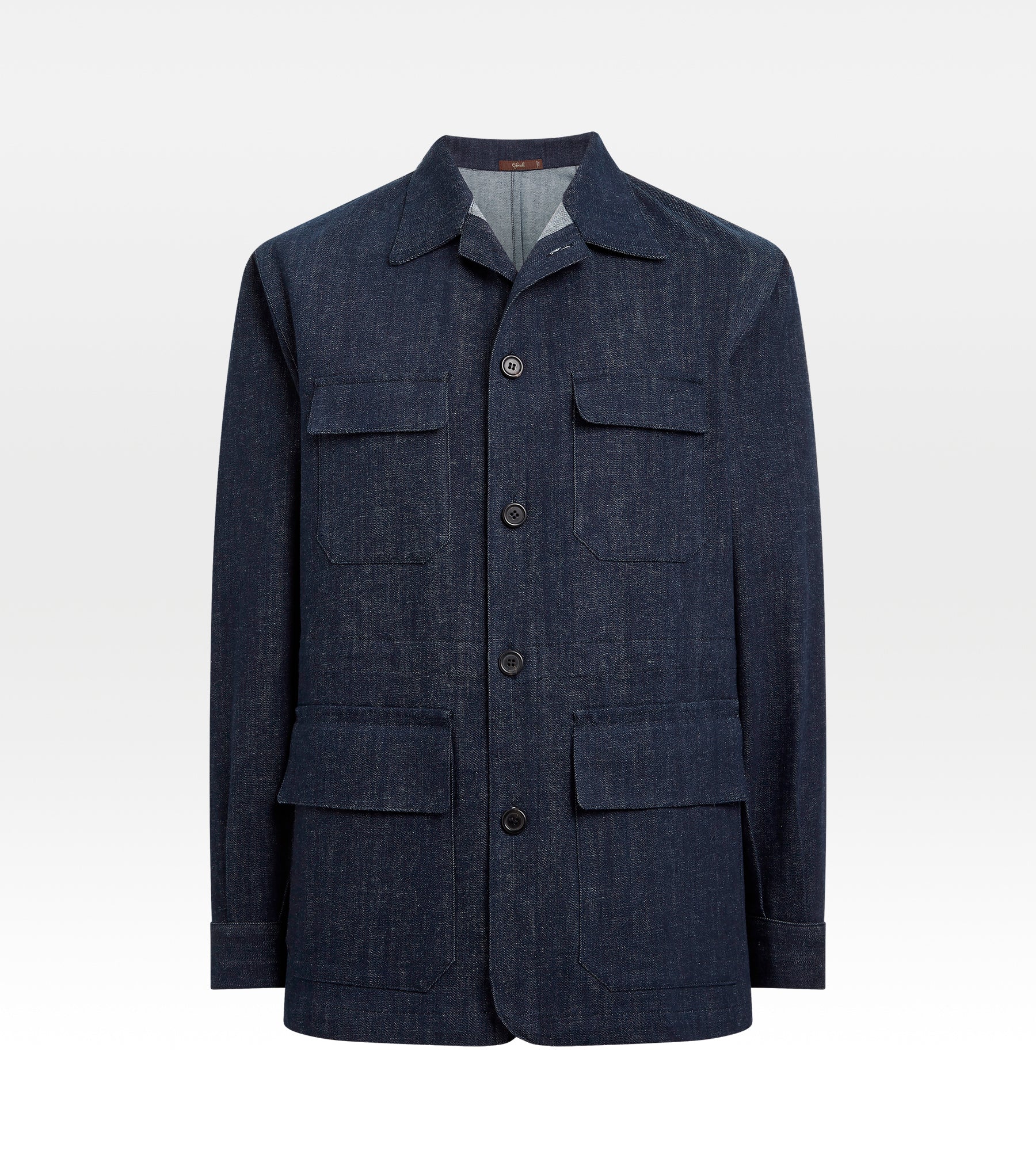 Teba safari en coton & cachemire bleu