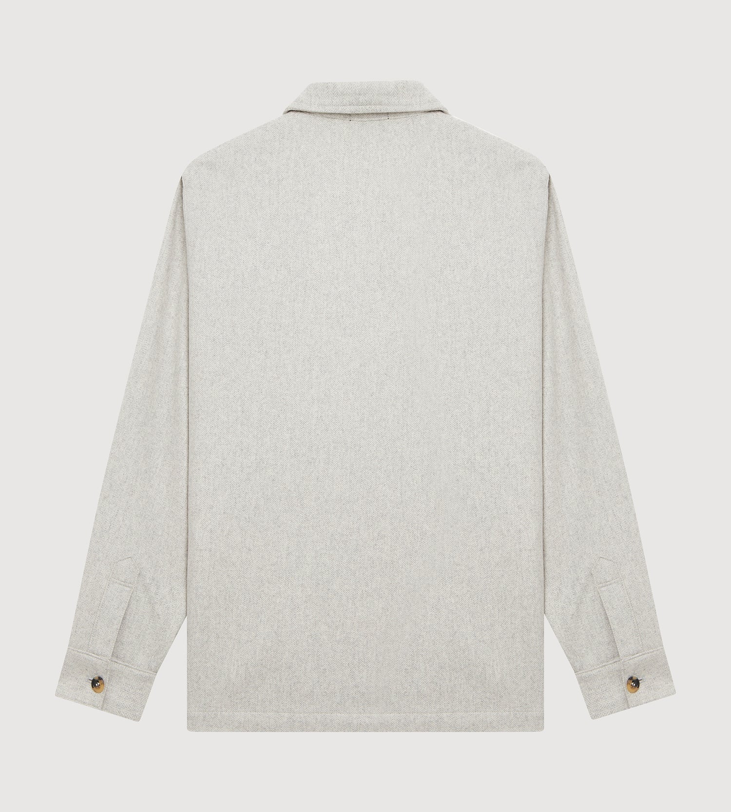 Teba classique à motif chevrons gris clair en cachemire